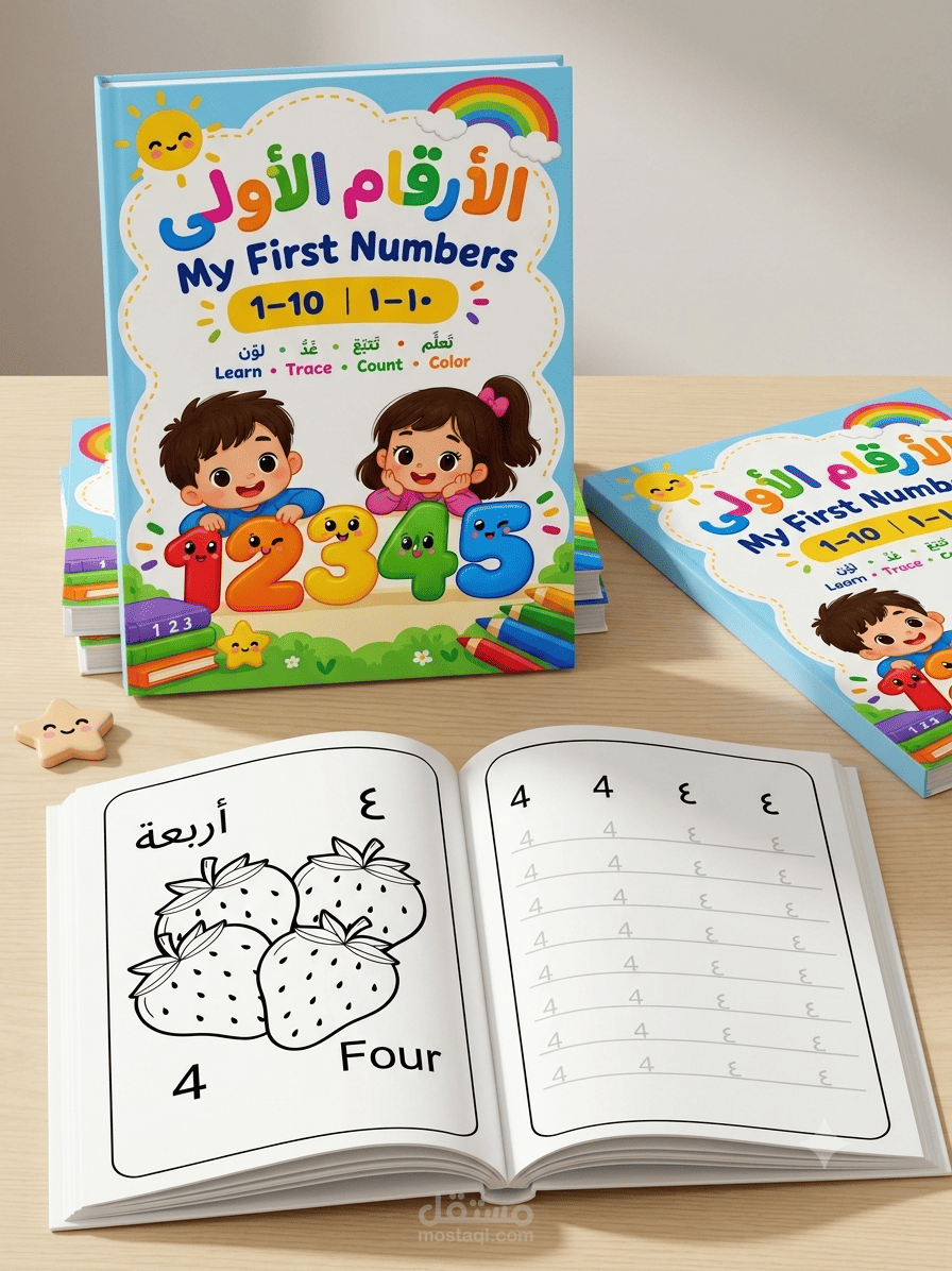 تصميم كتب تعليمية للأطفال