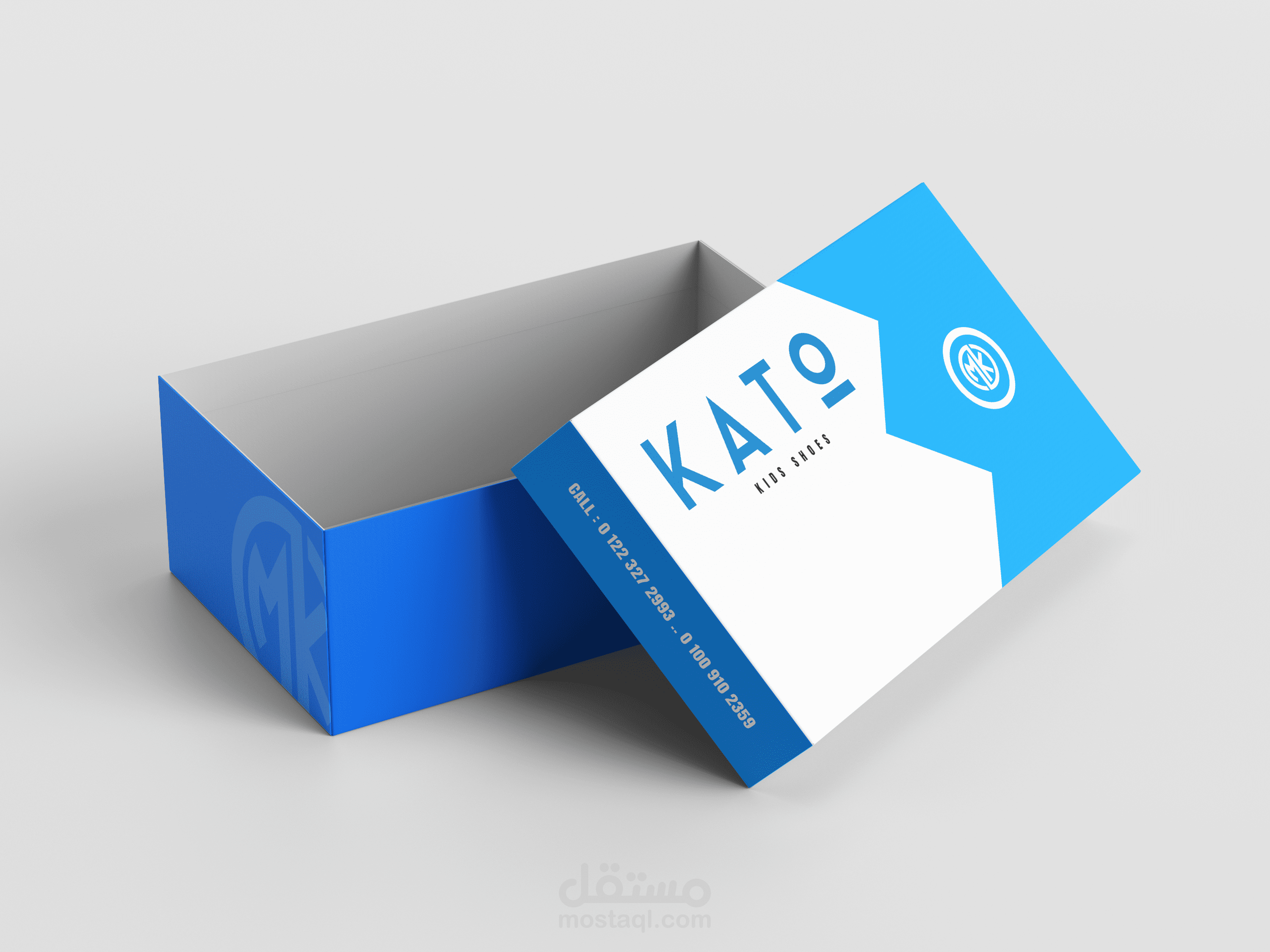 تصميم صندوق حذاء و لوجو للمصنع