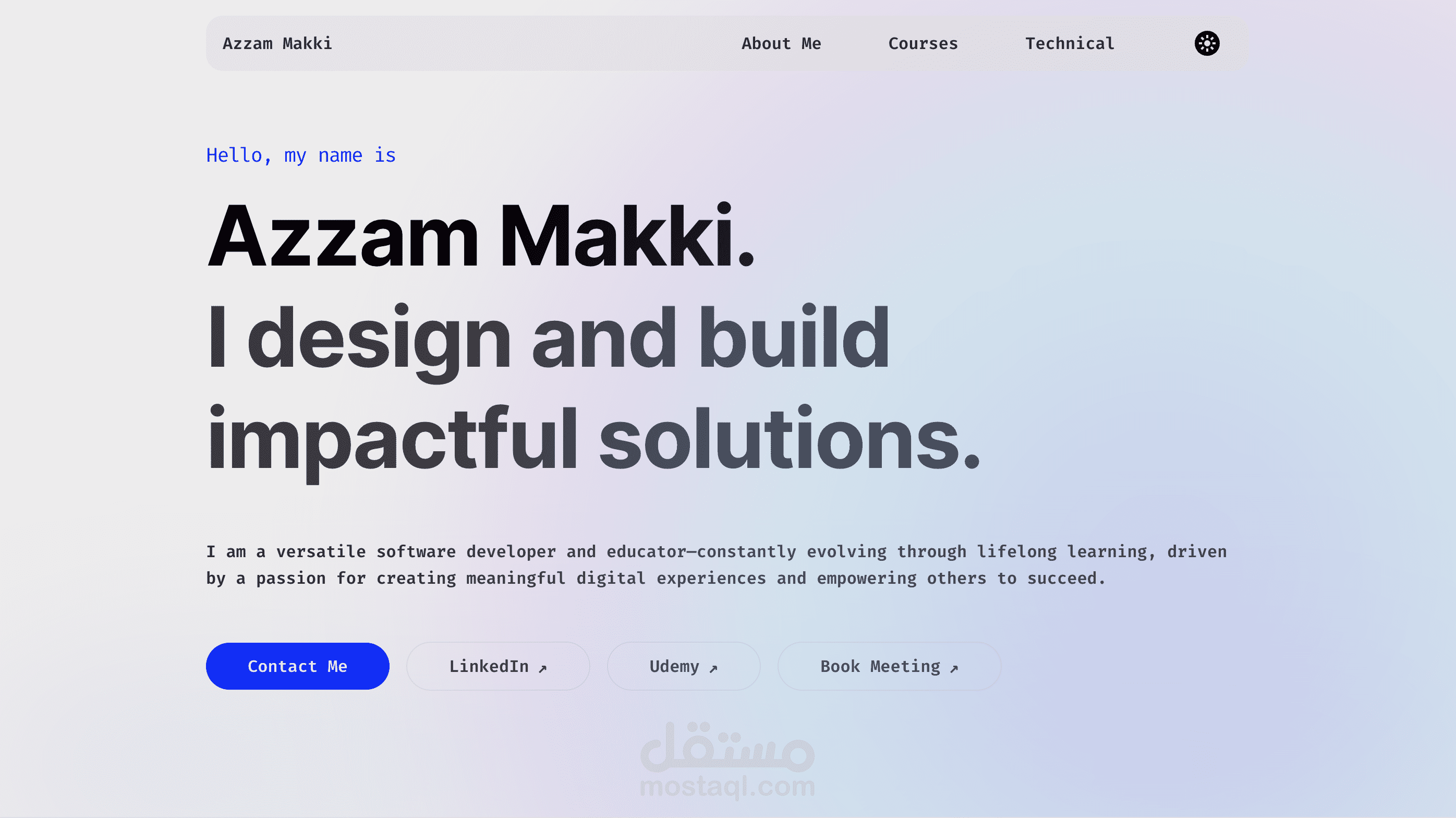 My Portfolio | موقعي الشخصي
