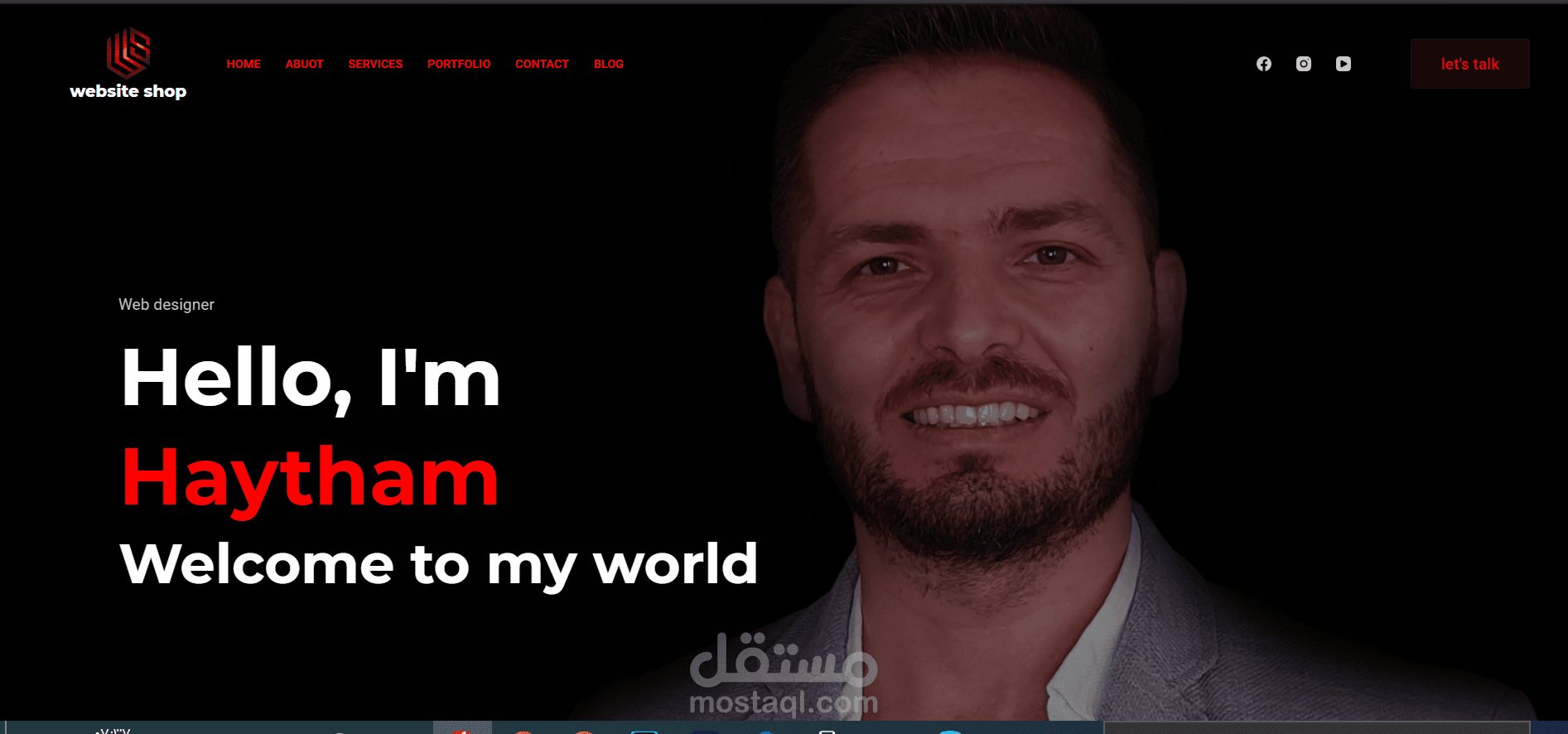 متجر الكتروني و هو موقعي انا