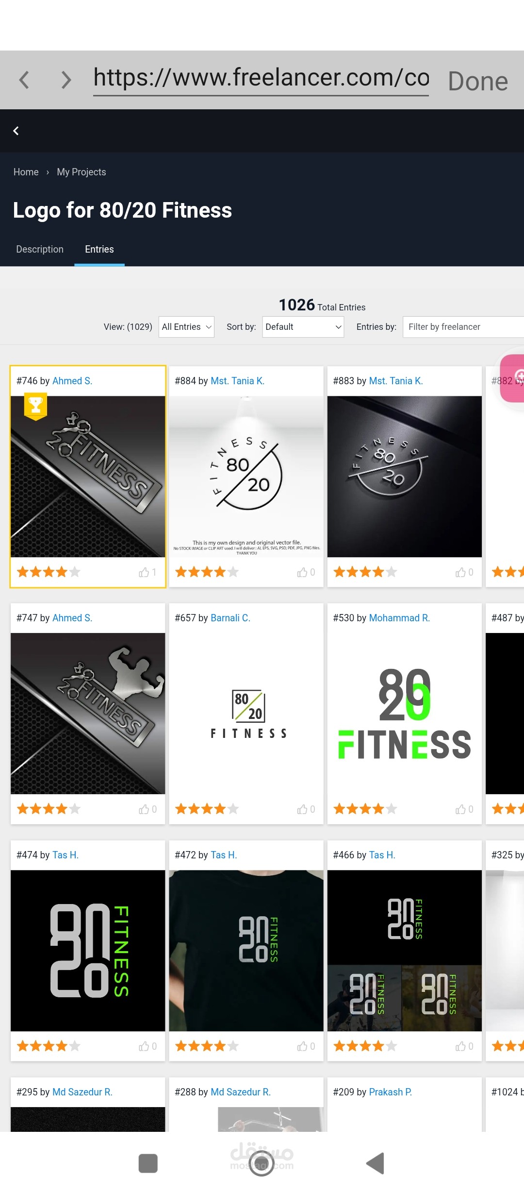 Creative logo for fitness center