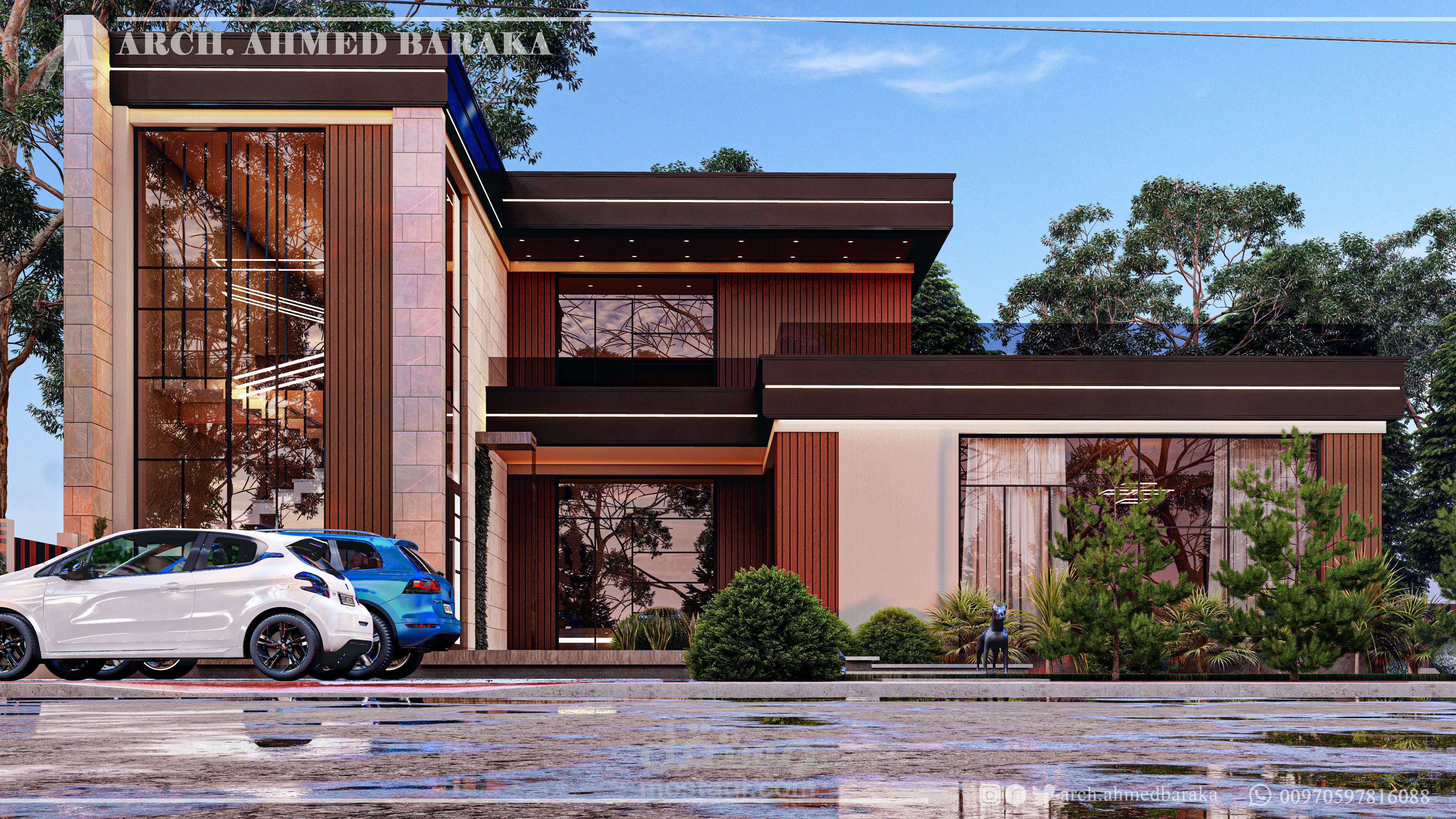 تصميم معماري خارجي ولاندسكيب