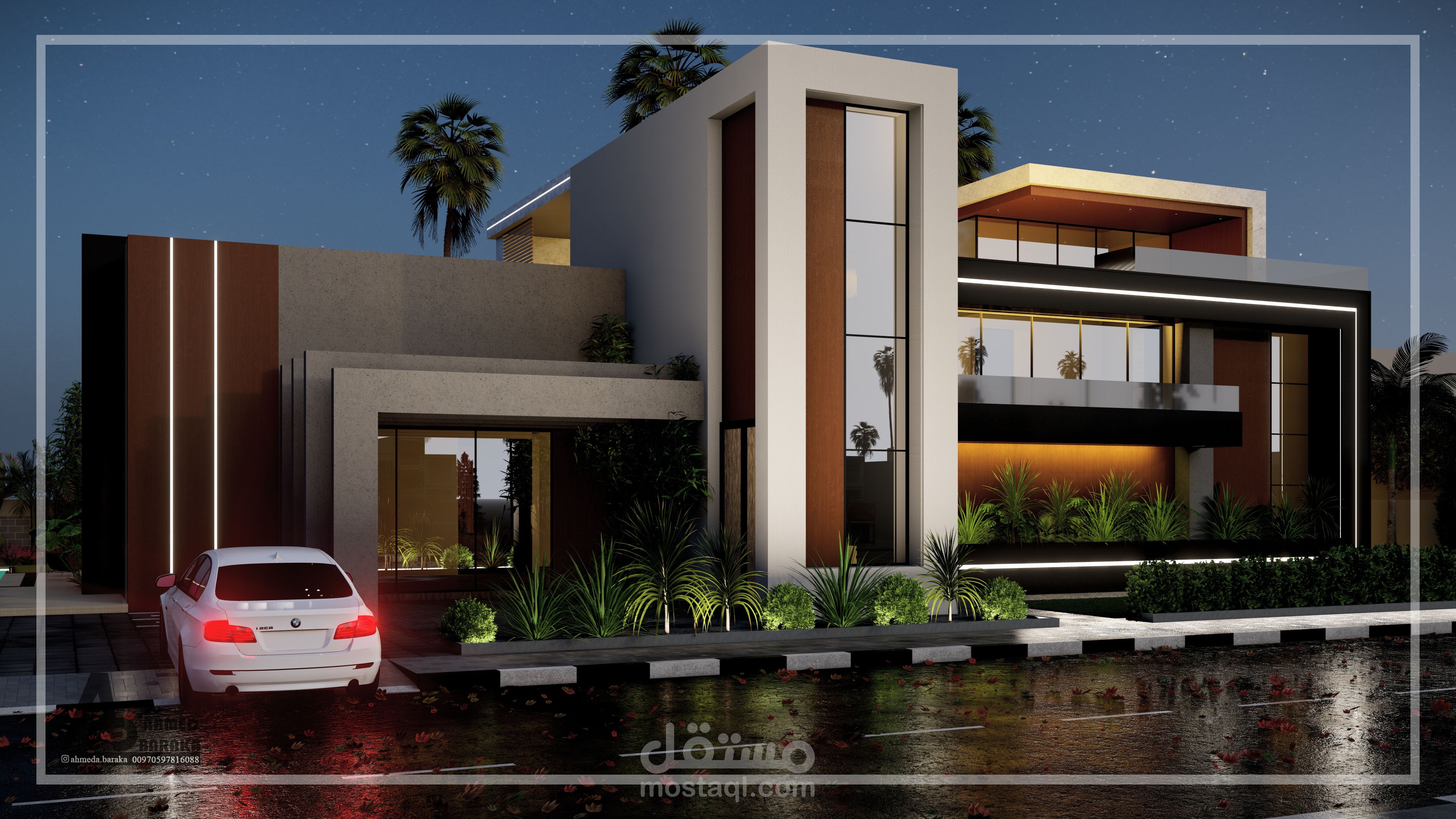 تصميم معماري خارجي ولاندسكيب