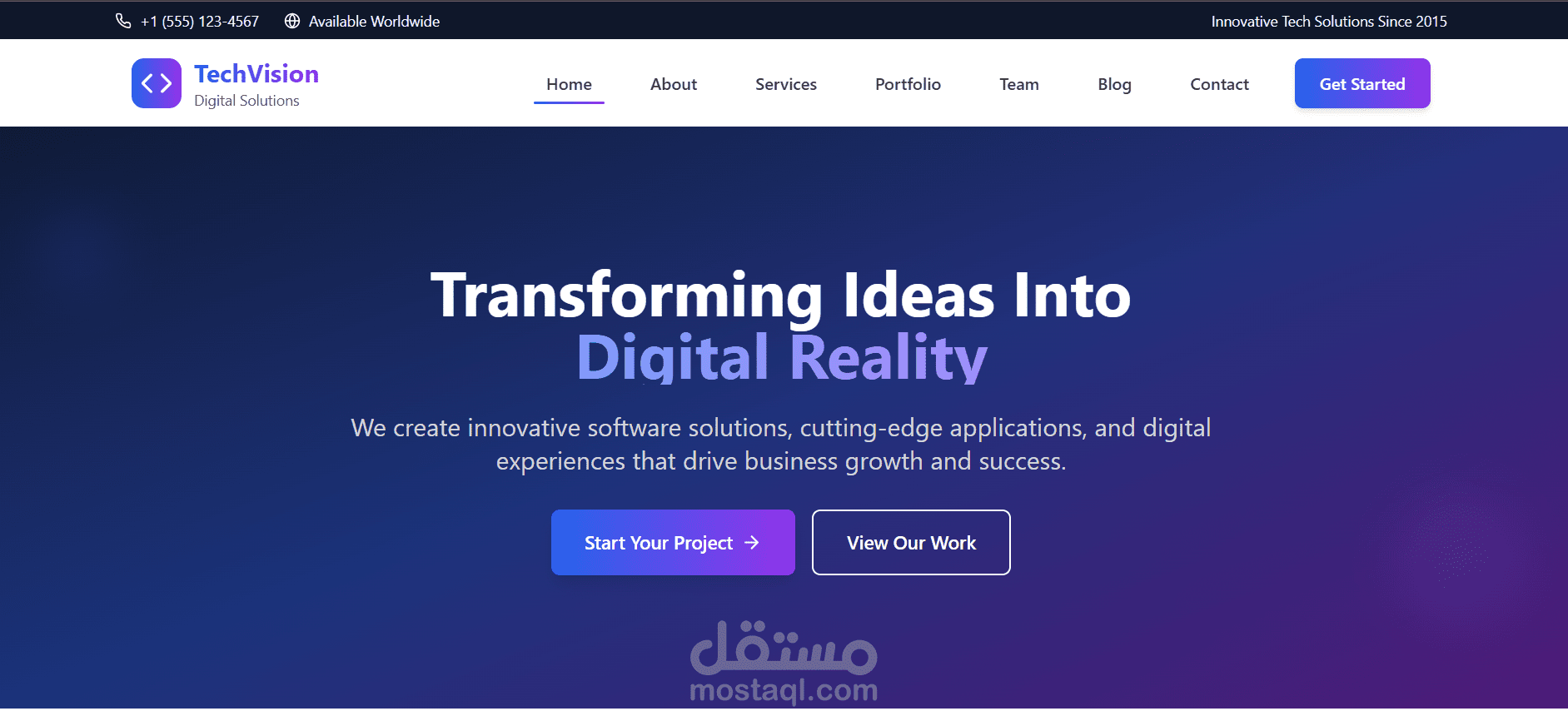 تصميم موقع شركة تقنية باستخدام WordPress وElementor