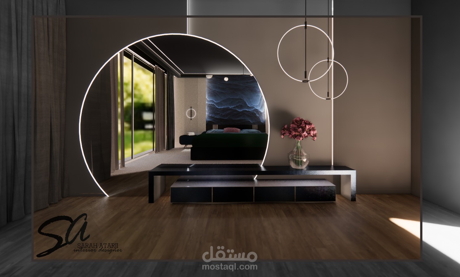 تصميم لغرفة نوم متعددة الاغراض