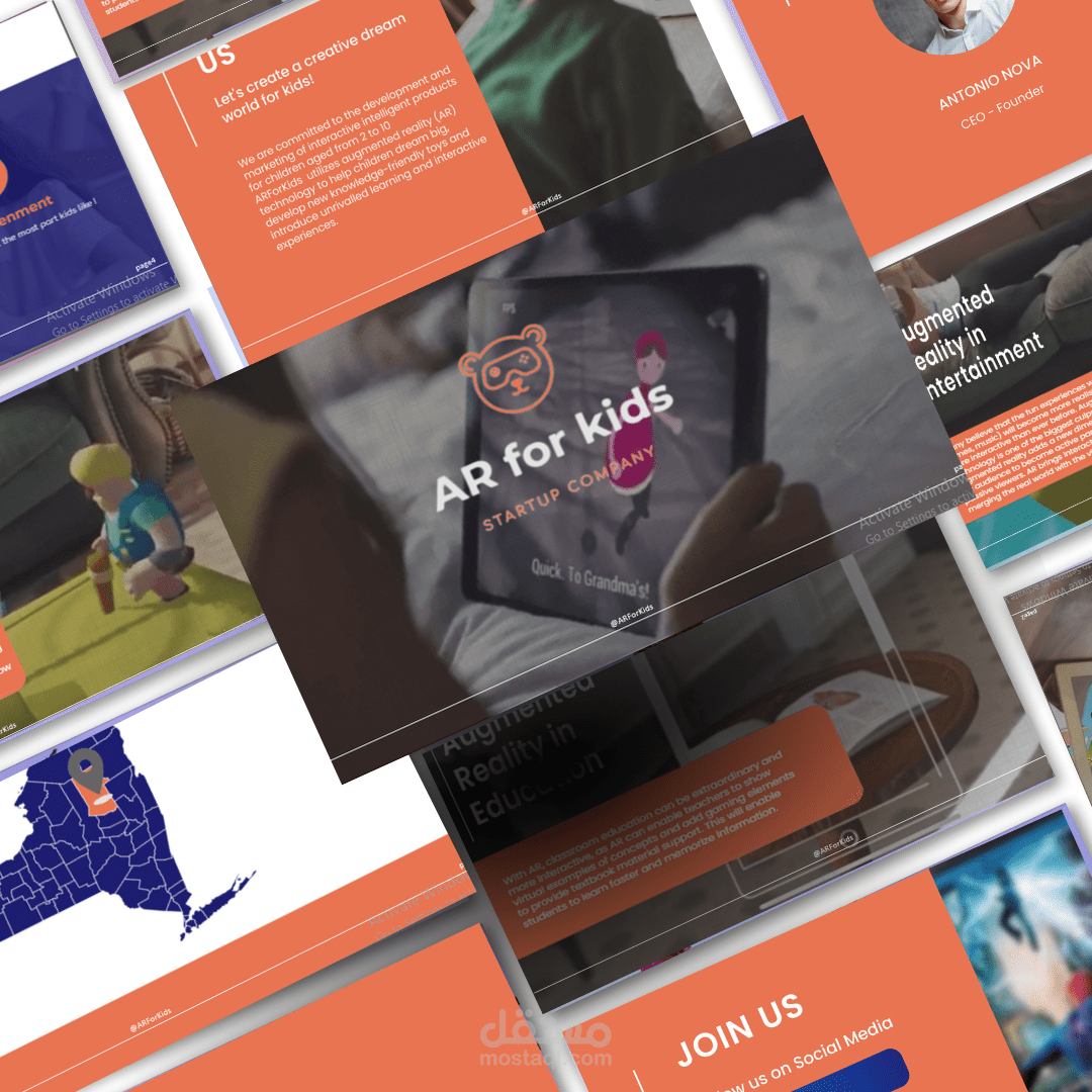 عرض تقديمي لشركة Startup