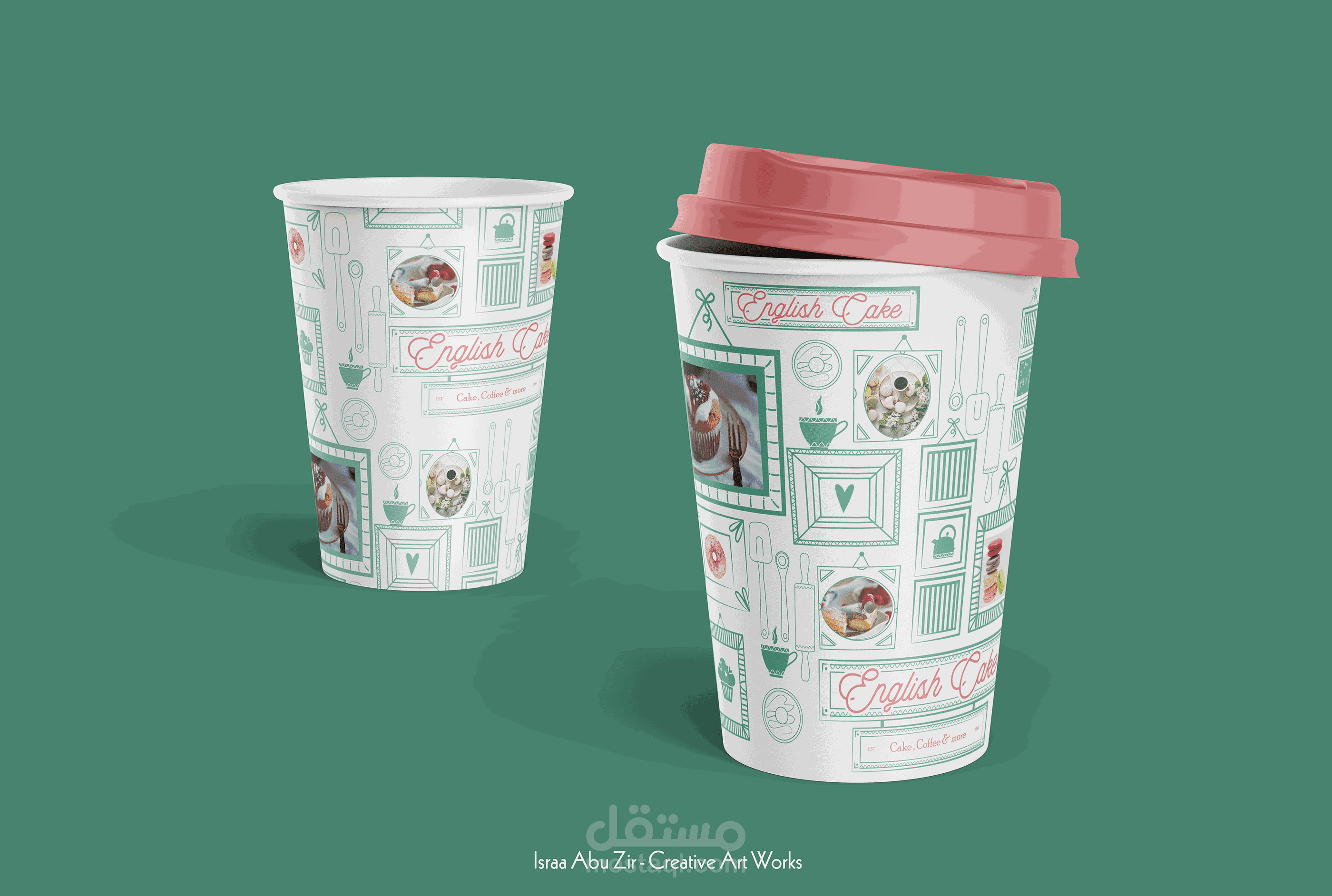 English Cake logo identity