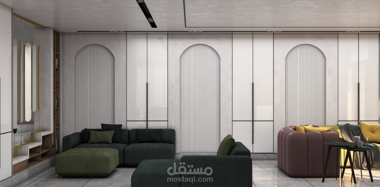 تصميم reception ف القاهرة مودرن