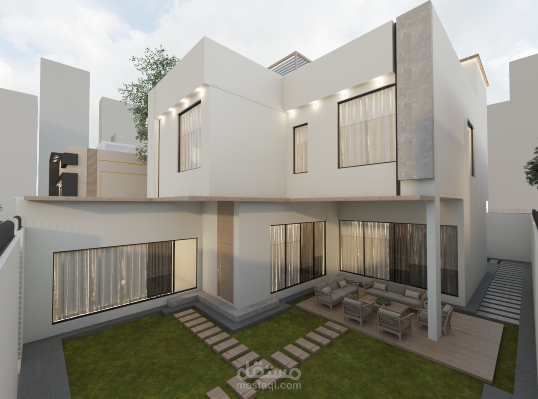 تصميم واجهة فيلا مودرن