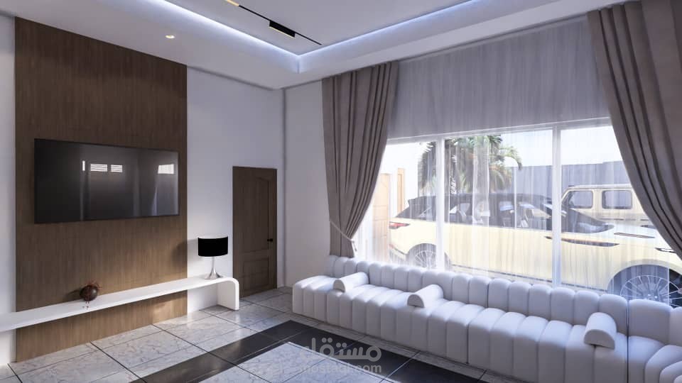 تصميم داخلي لمجلس لأحد العملاء بالرياض