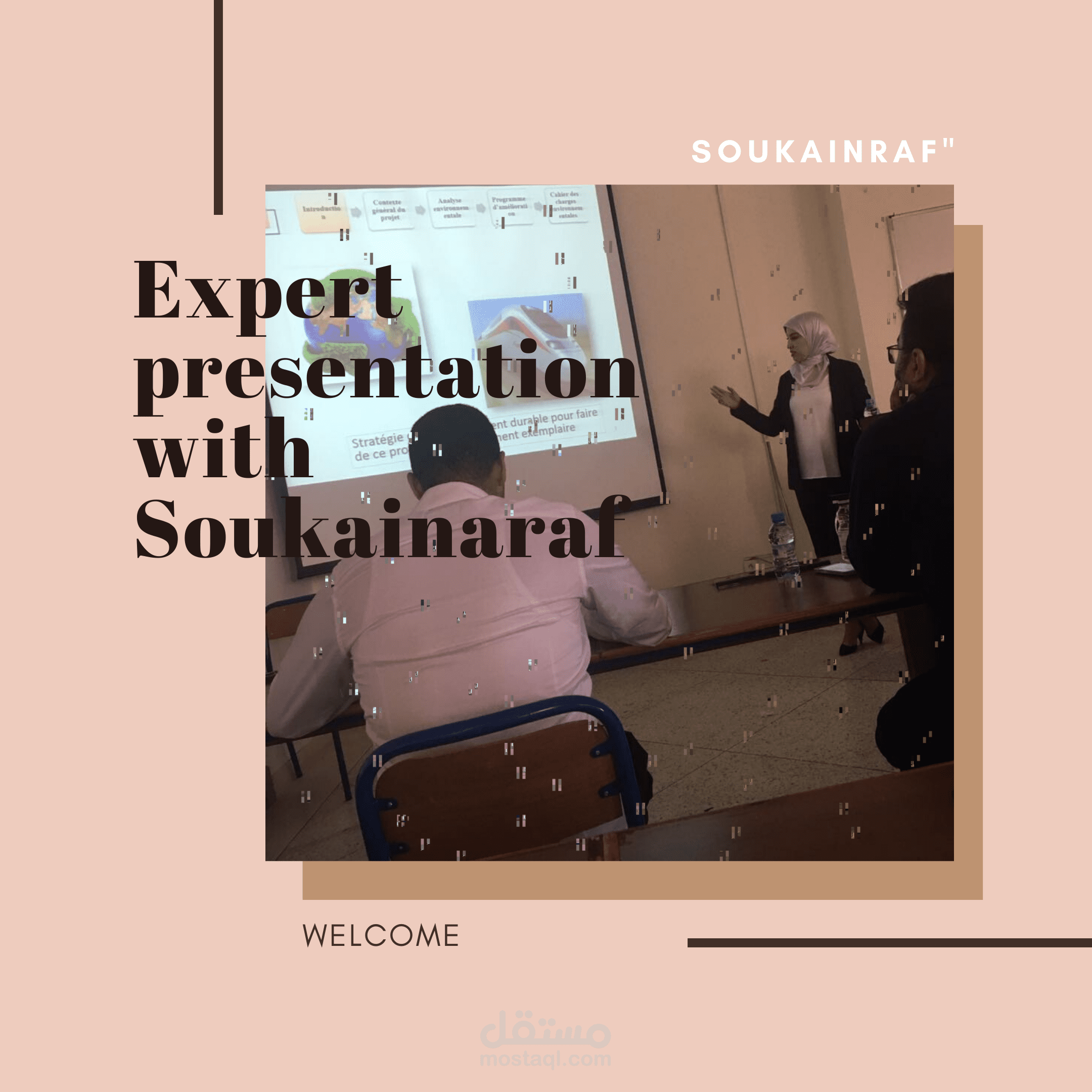 سأقوم بإنشاء عرض تقديمي باوربوينت. Professional PowerPoin