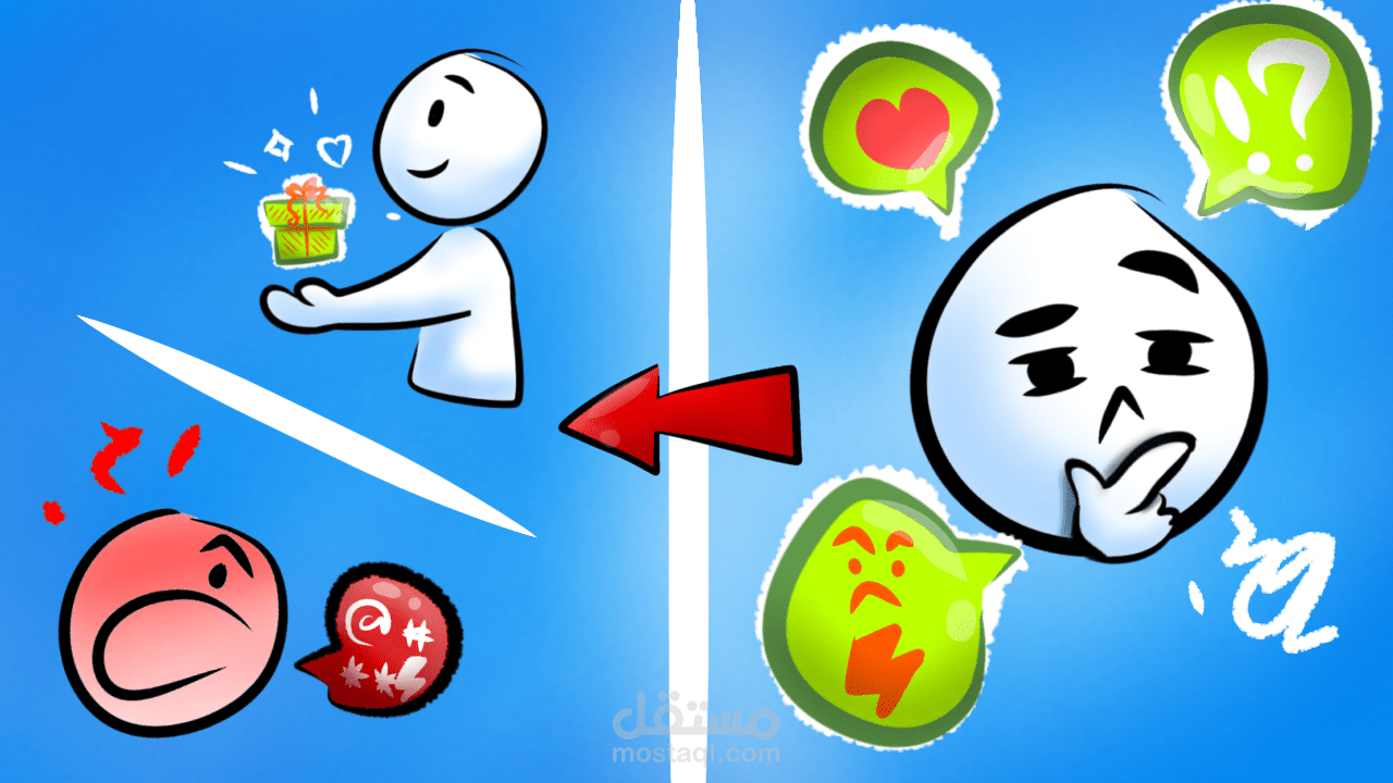 فيديو جرافيكس وتعليق صوتي عليها