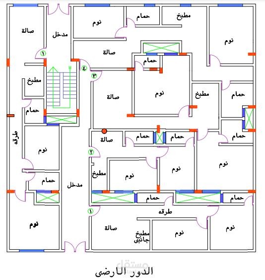 تحويل فيلا الى وحدات سكنيه لتحقيق اعلى عائد استثماري + مخطط اناره وتكييف