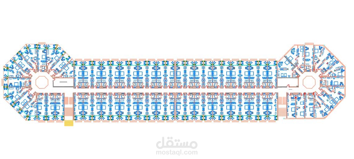 تصميم معماري لفندق 5 نجوم | 71 غرفة فندقية