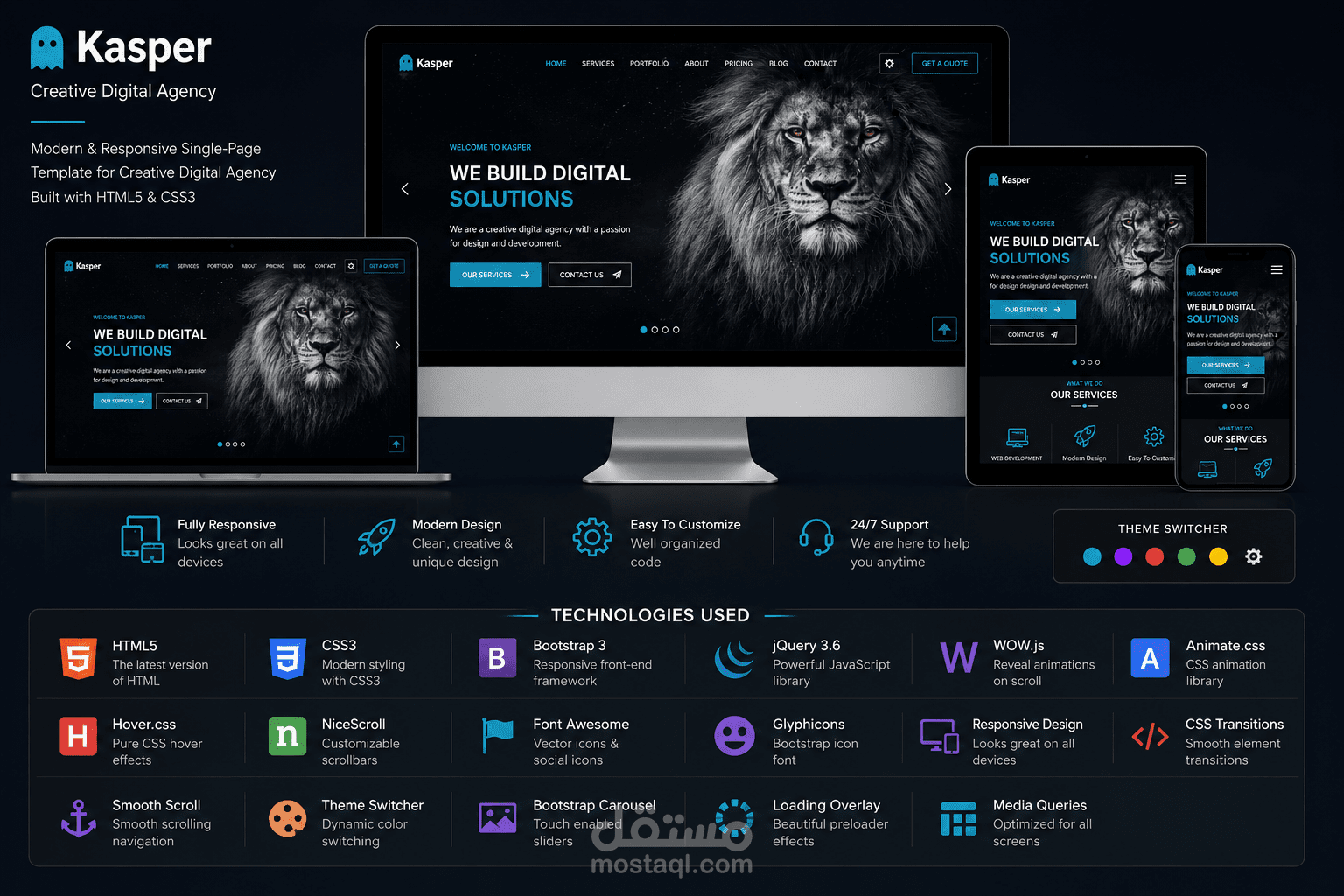 Kasper — Creative Agency Website Template