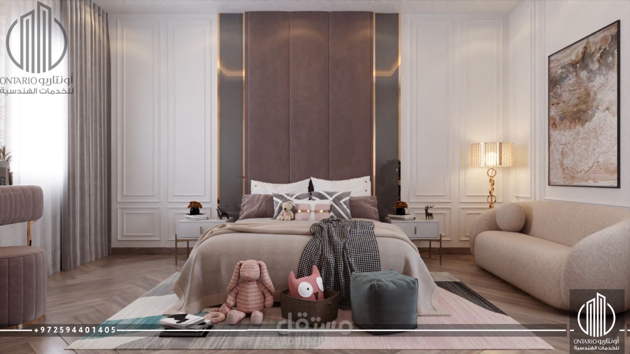 تصميم داخلي لغرفة بنات