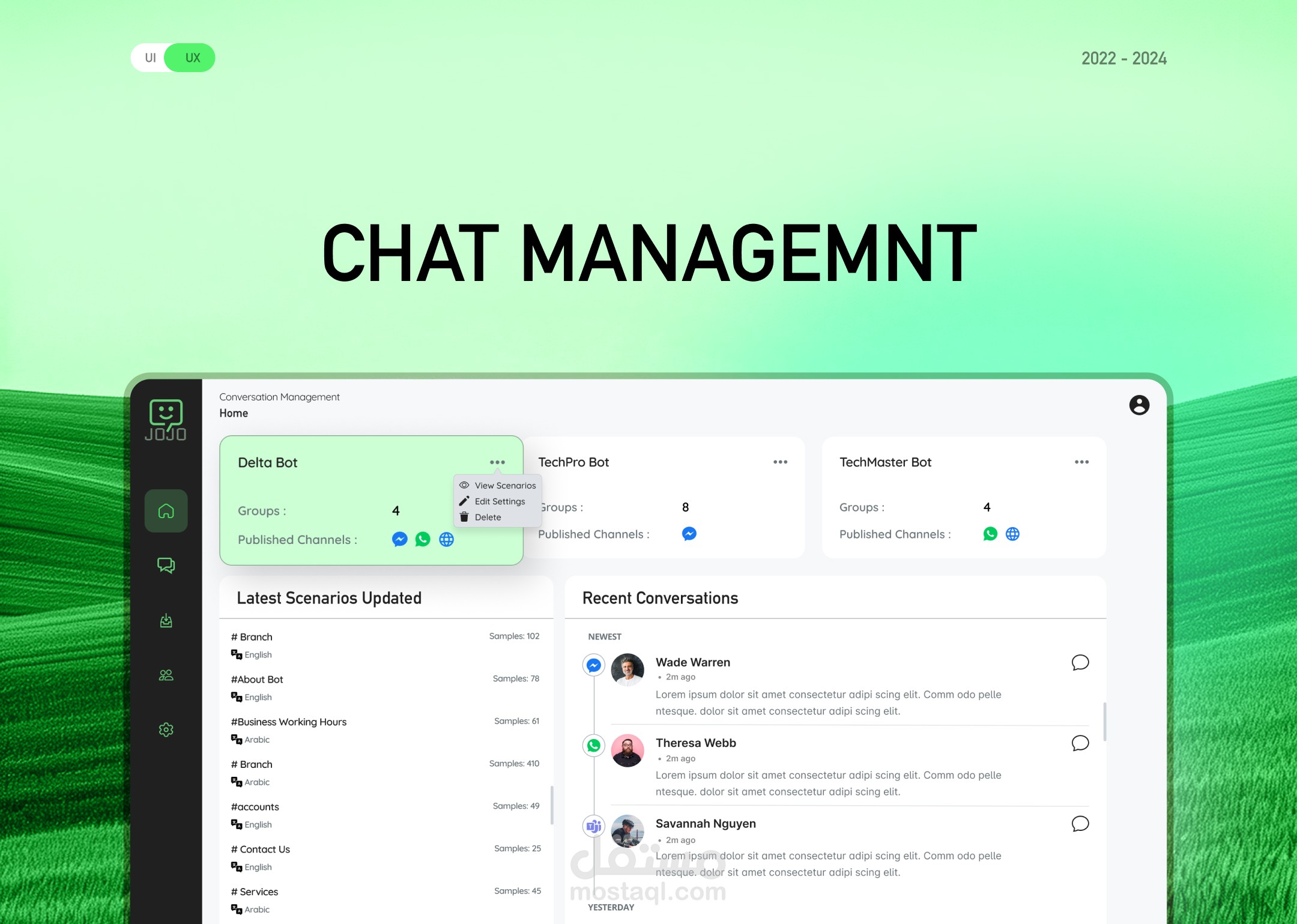 Chatbot Management | انشاء تطبيقات سطح مكتب للشركات