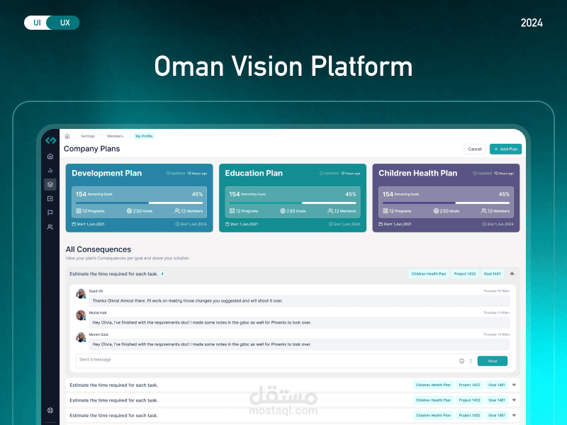 Plan Management Platform | ادارة الخطط و المشروعات