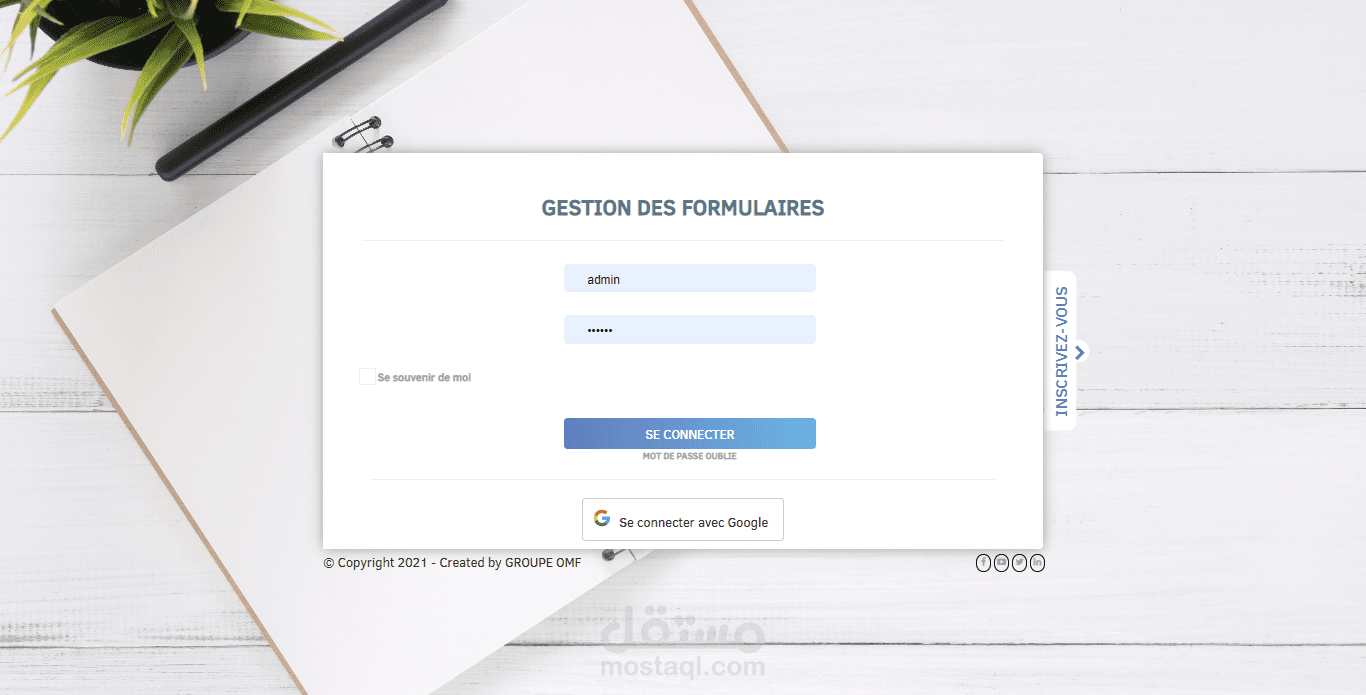 تطبيق ويب لانشاء الاستمارات