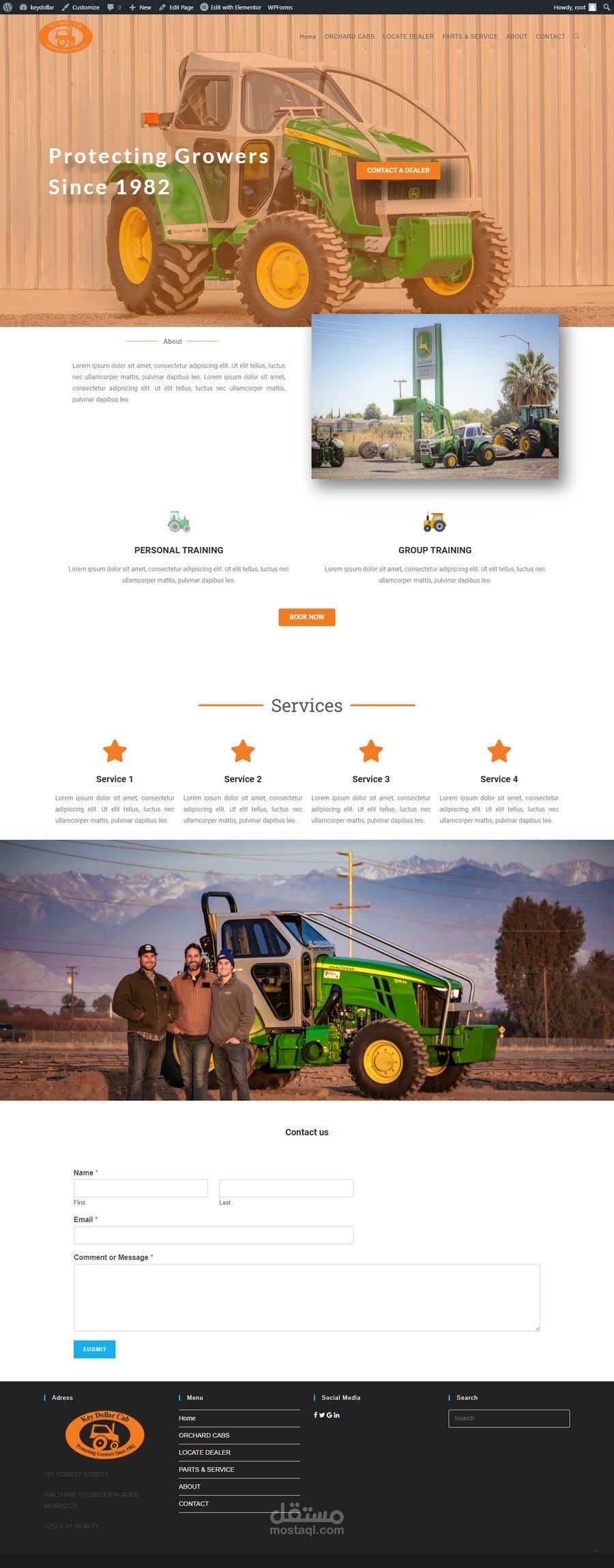 صفحة هبوط باستخدام Wordpress Elemantor