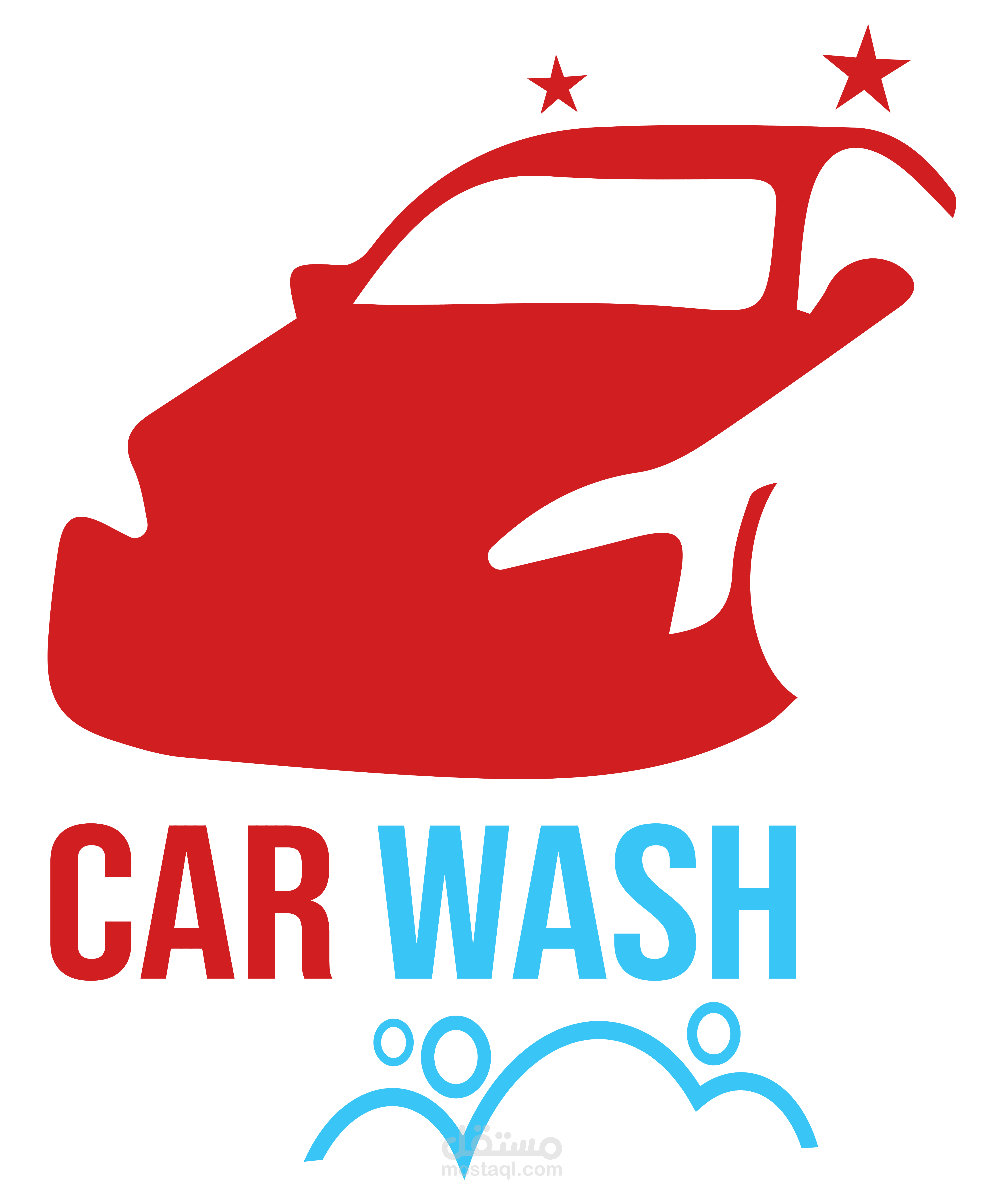 شعار لشركة غسل السيارات