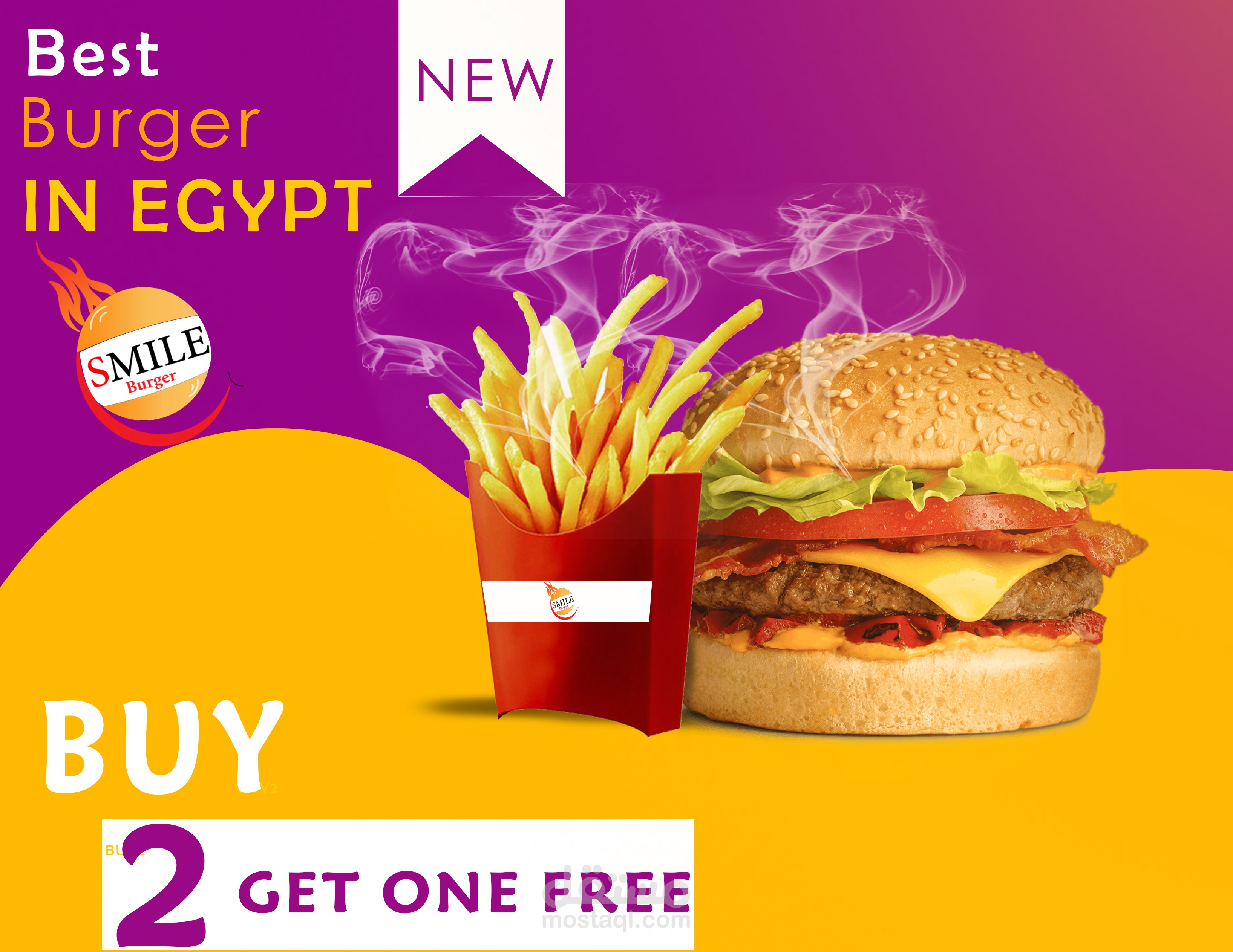 smile Burger social media design