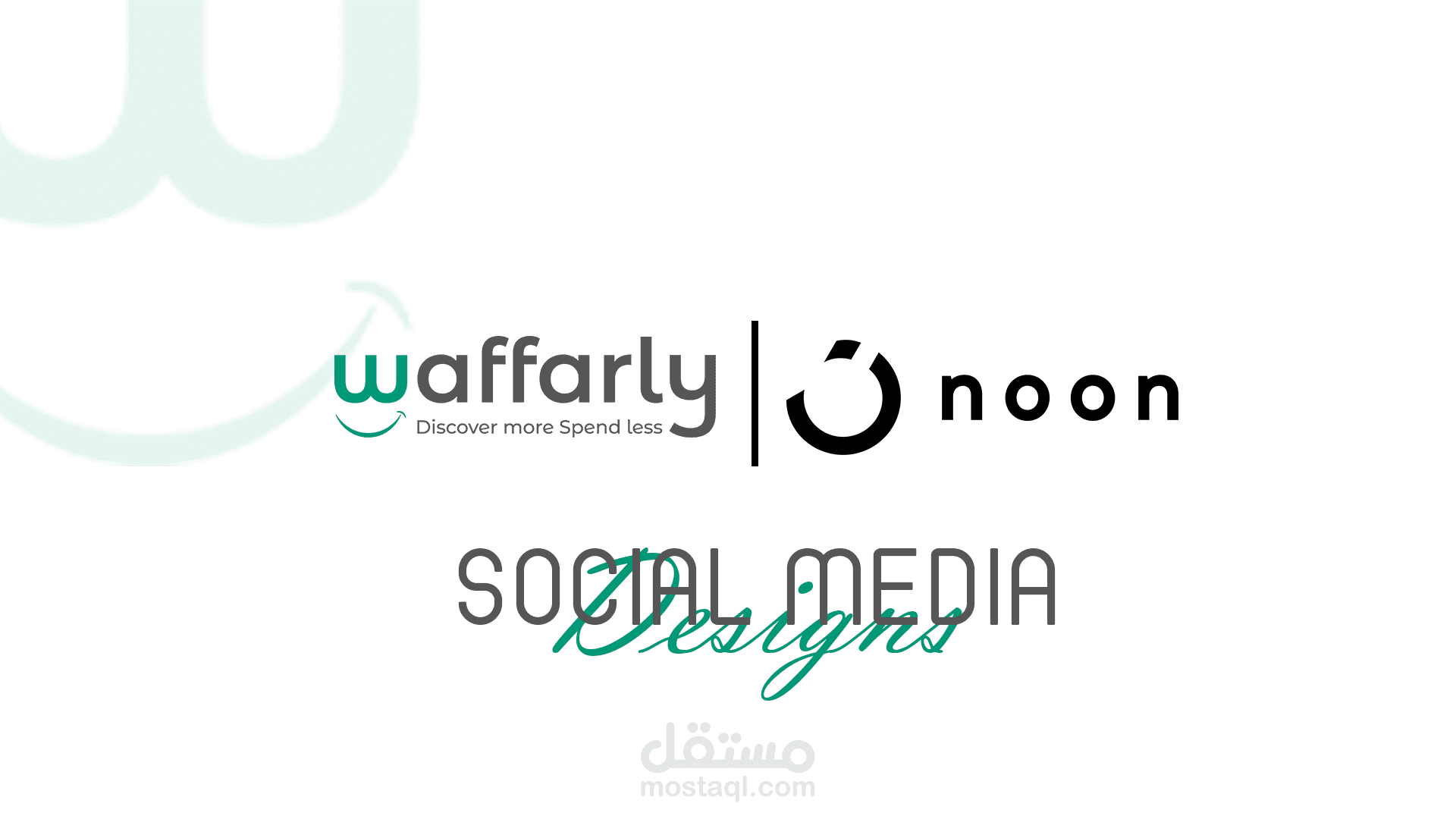 waffarly app Social Media design
