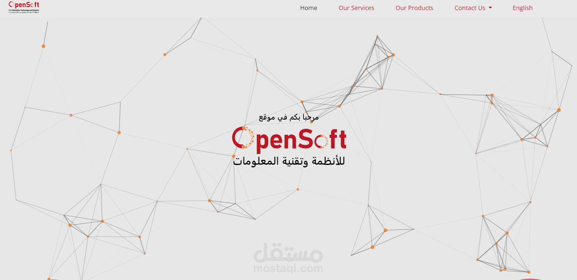 موقع خاص بشركة برمجيات
