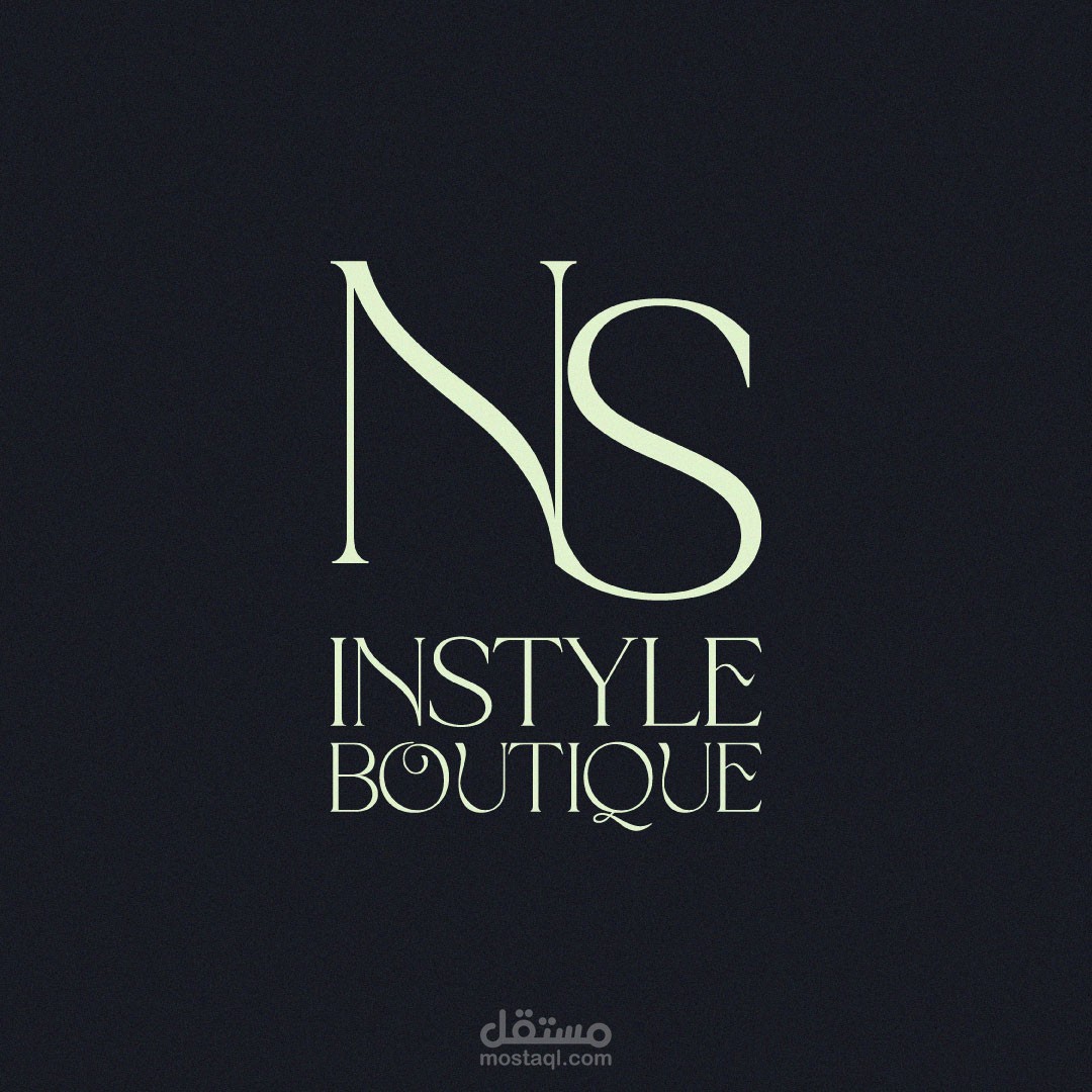 تصميم شعار لمحل بيع الملابس INSTYLE