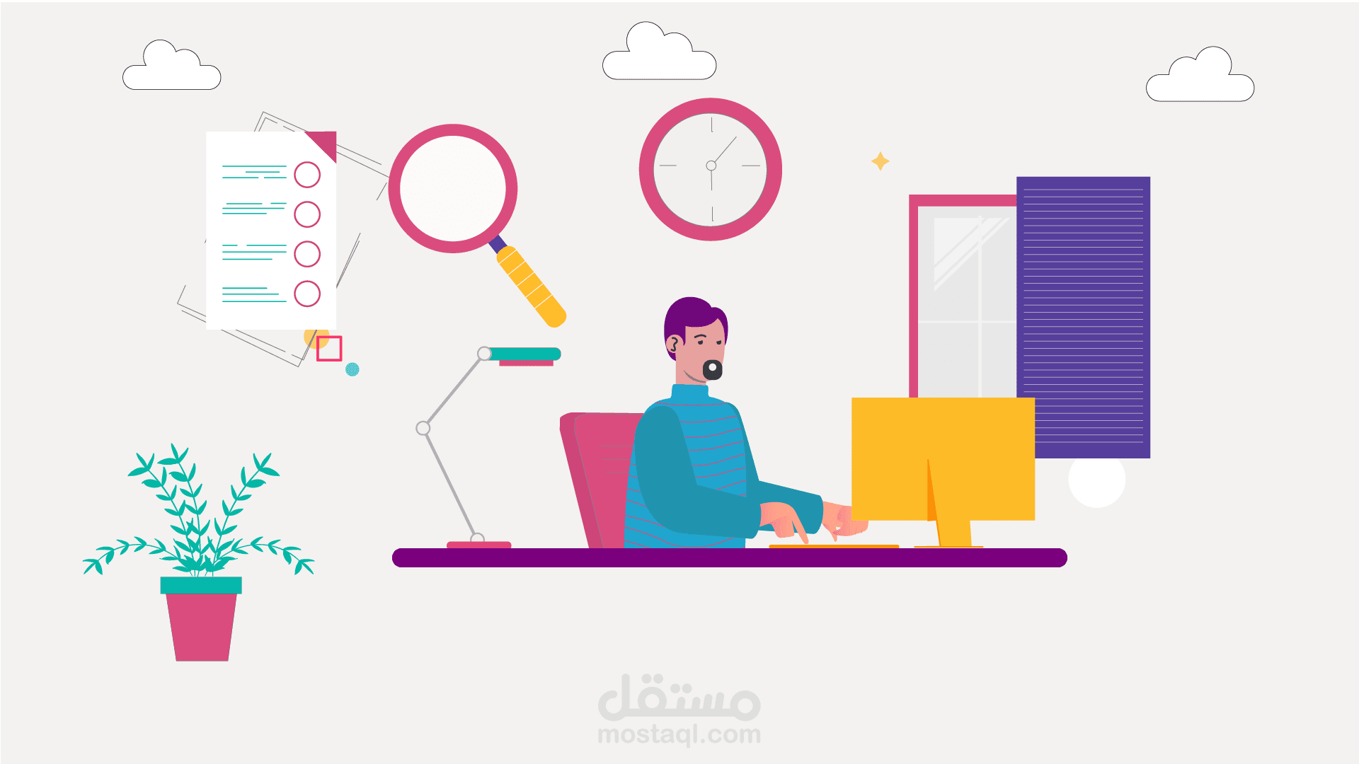 فيديو موشن جرافيك / لشركه pm-tricks لإداره الأعمال