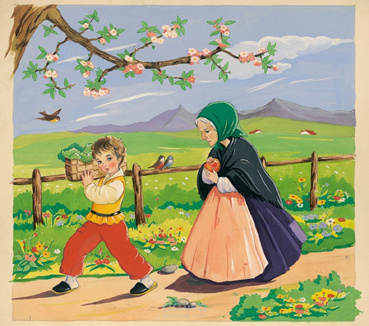 دوبلاج ( صوت عجوز+ صوت طفلة)