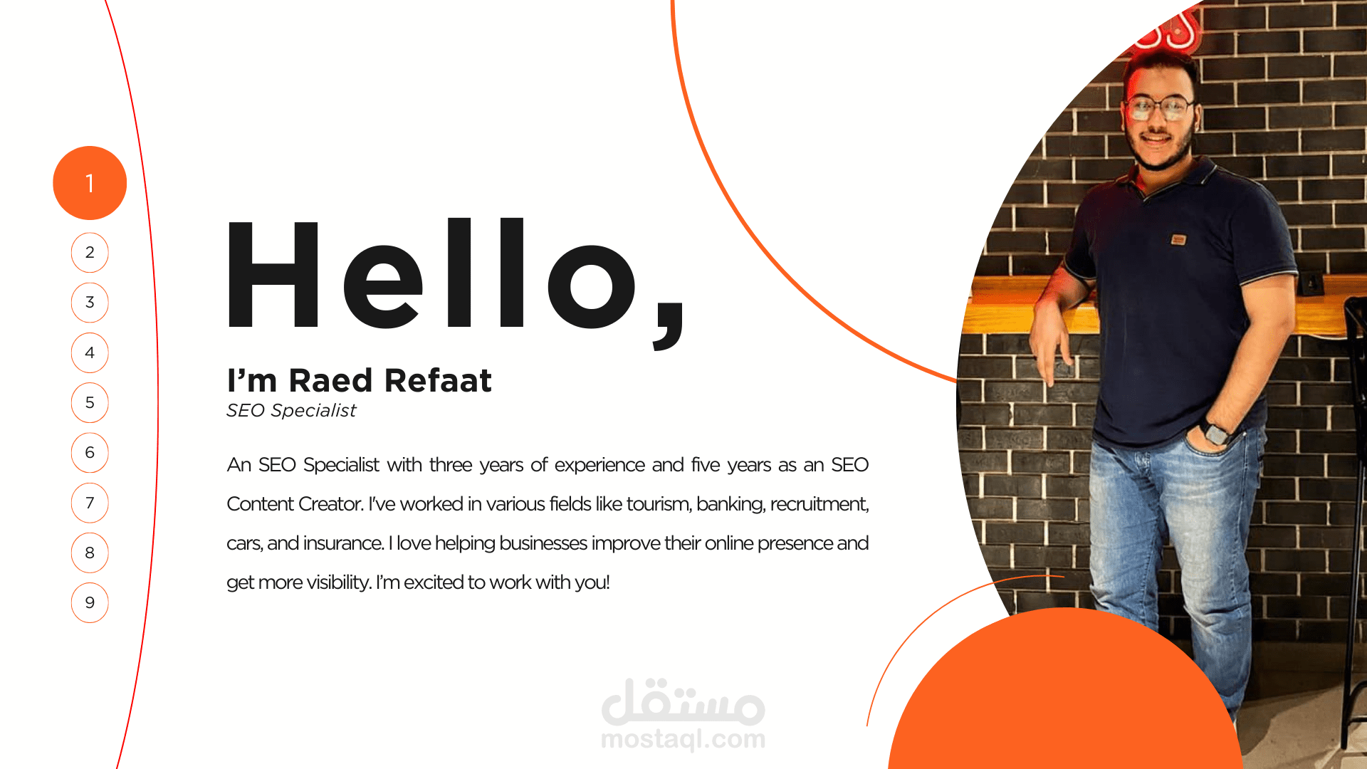 سابقة أعمالي في مجال الـ SEO