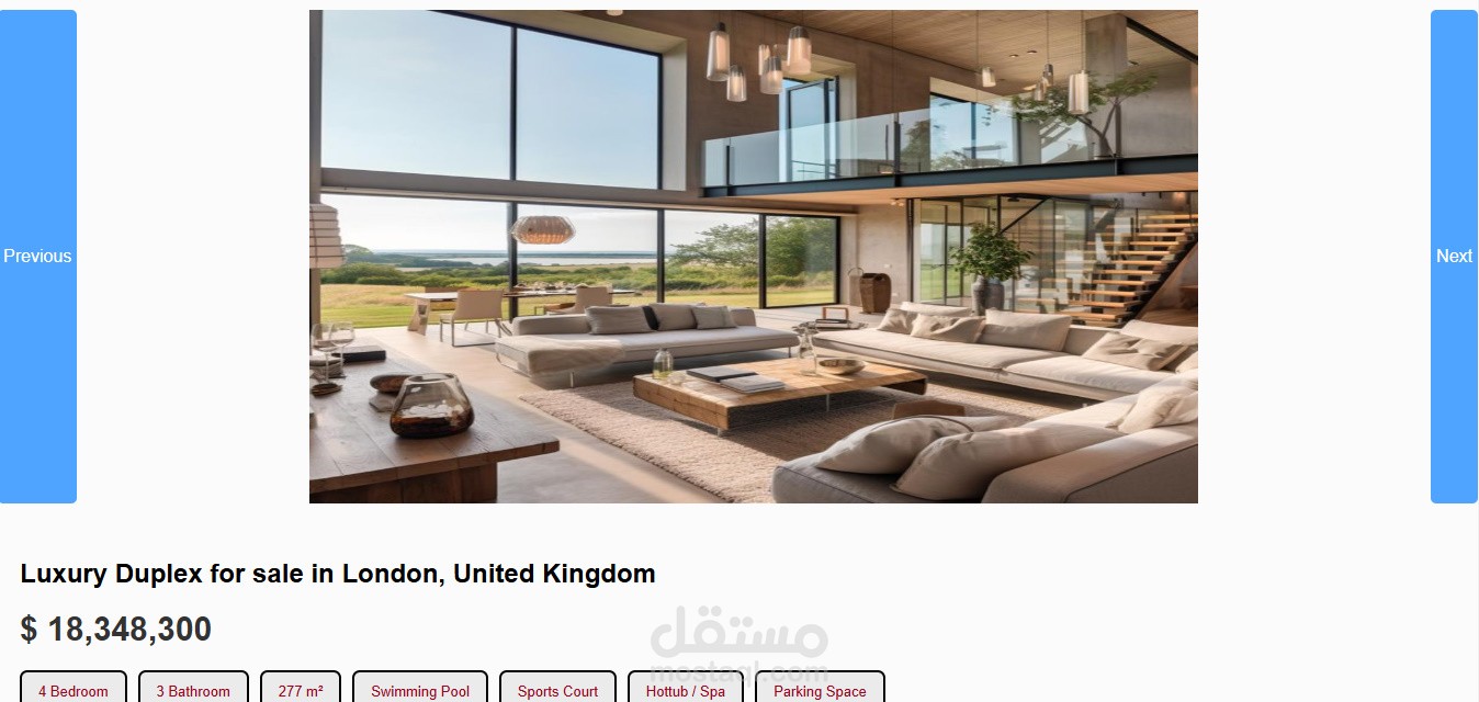 Real Estate Details Page