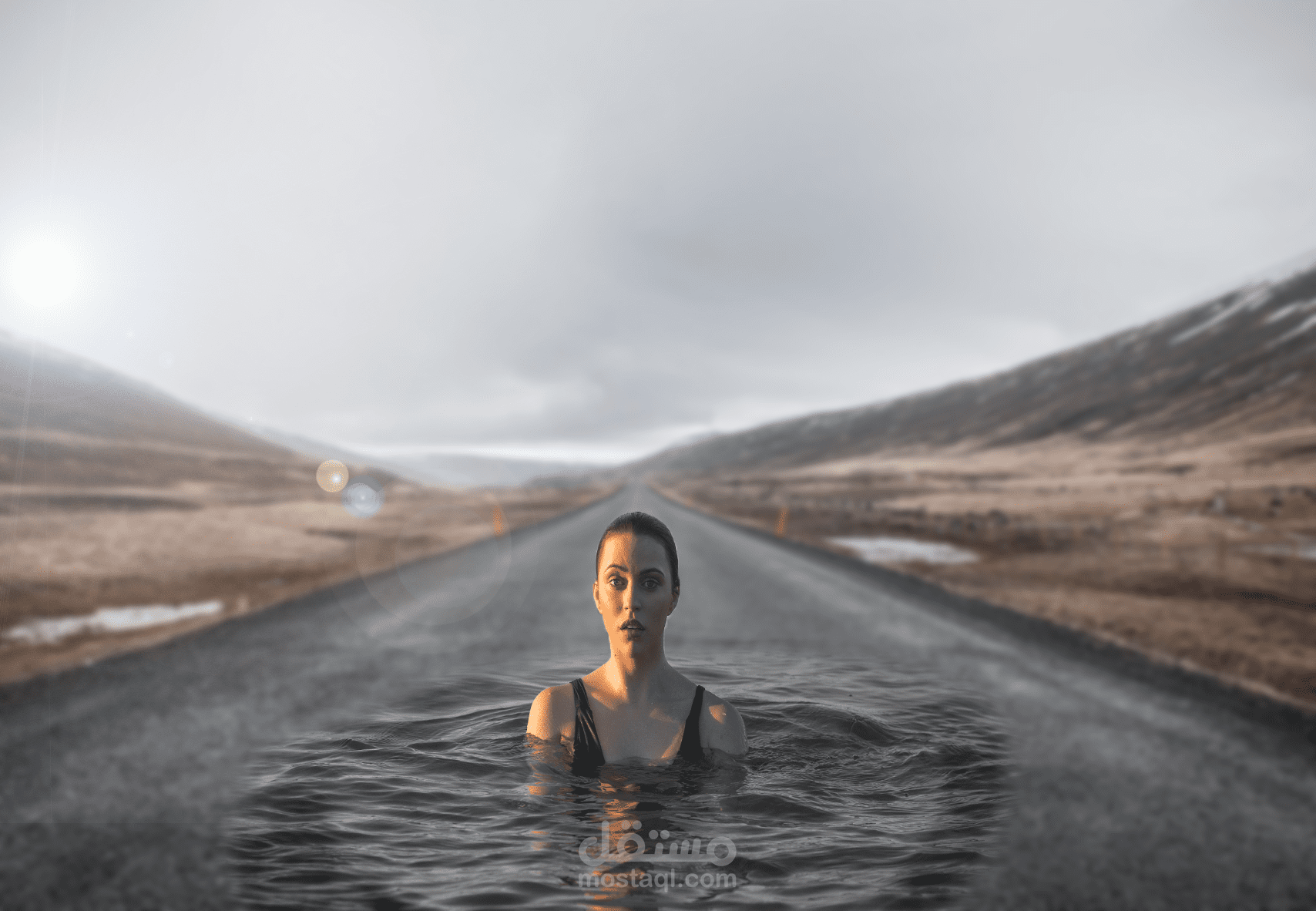 دمج صورتين بالفوتوشوب