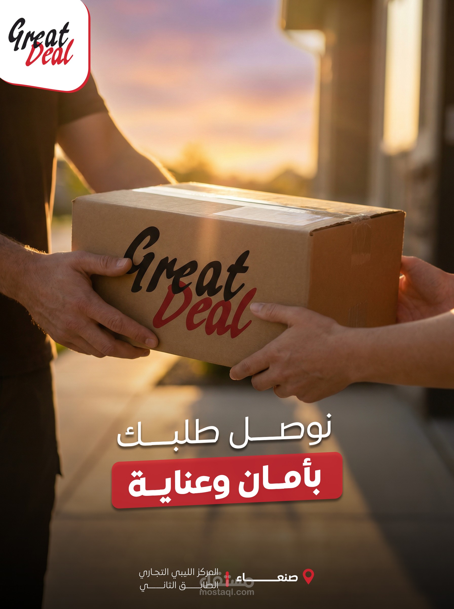 تصميم بوست سوشيال ميديا - شركة جريت ديل للشراء من المواقع العالمية