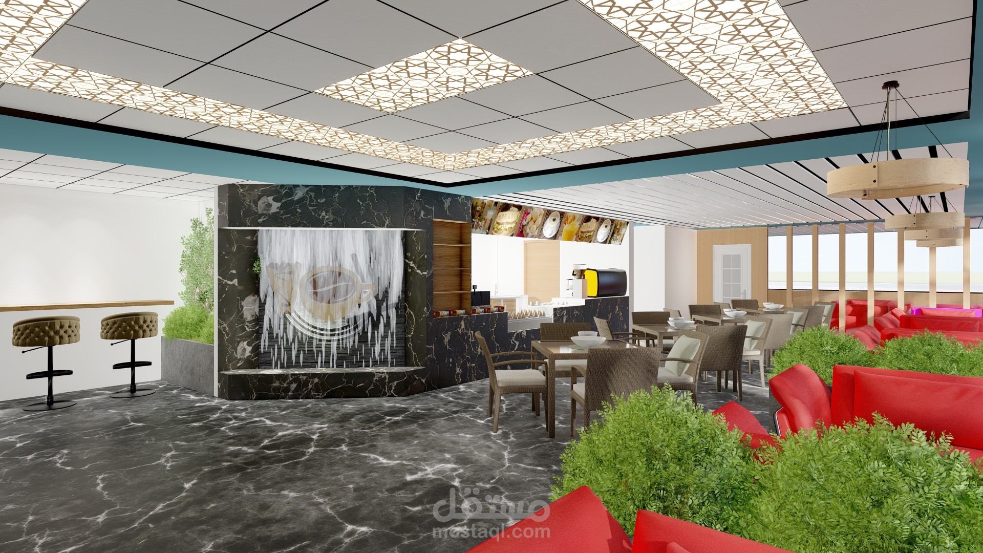 تصميم كافيه في السويد Ransi Expresso