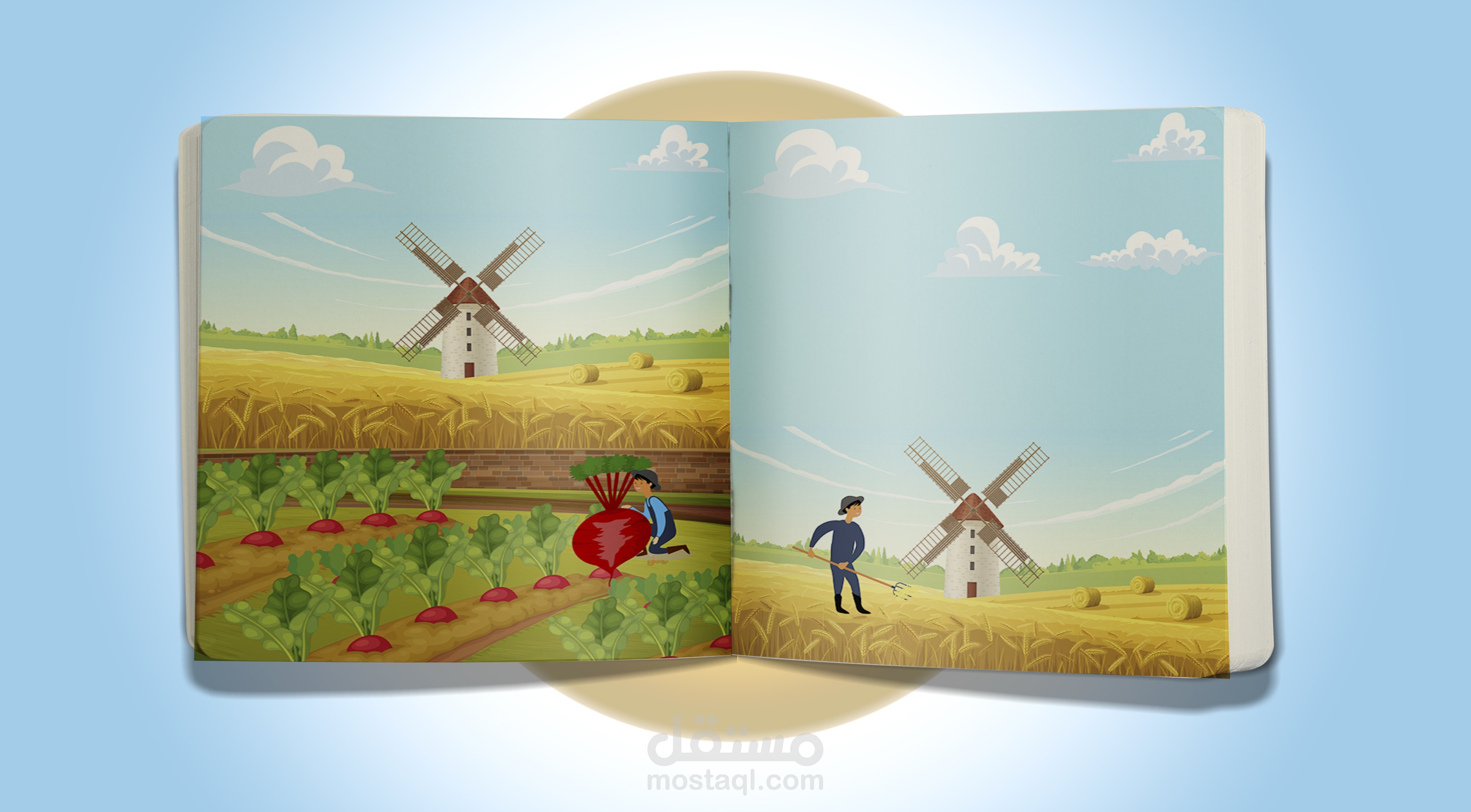 تصميم مشهد قصة  - تصميم قصص