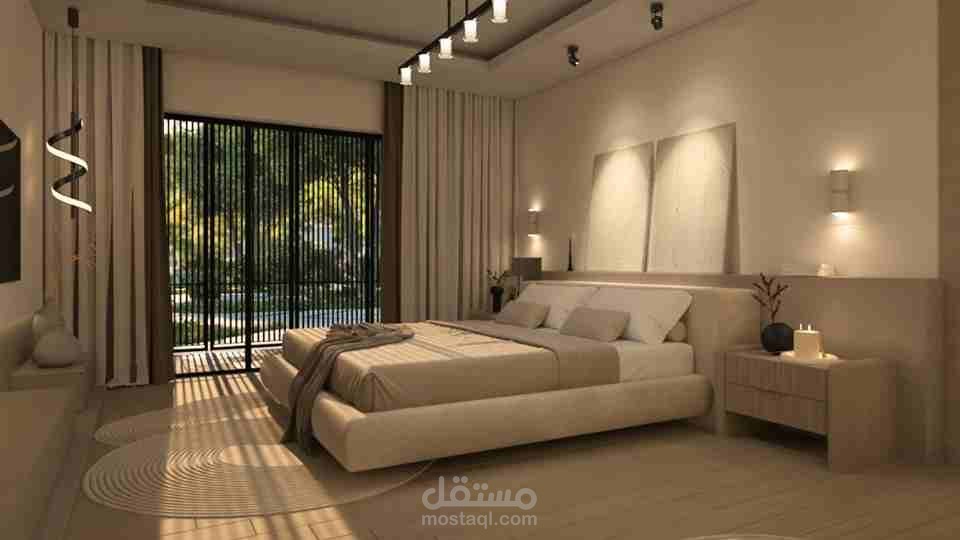 تصميم داخلي لغرفة نوم