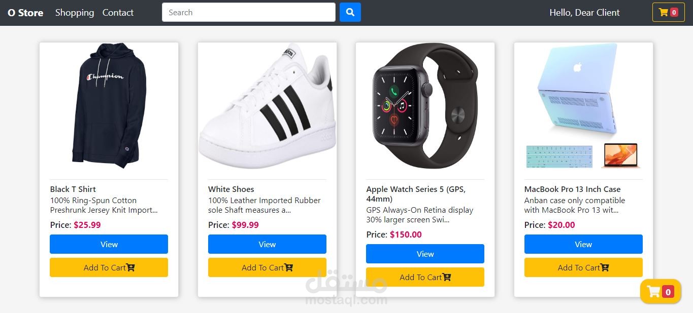 eCommerce Website with Paypal Credit Card Payment