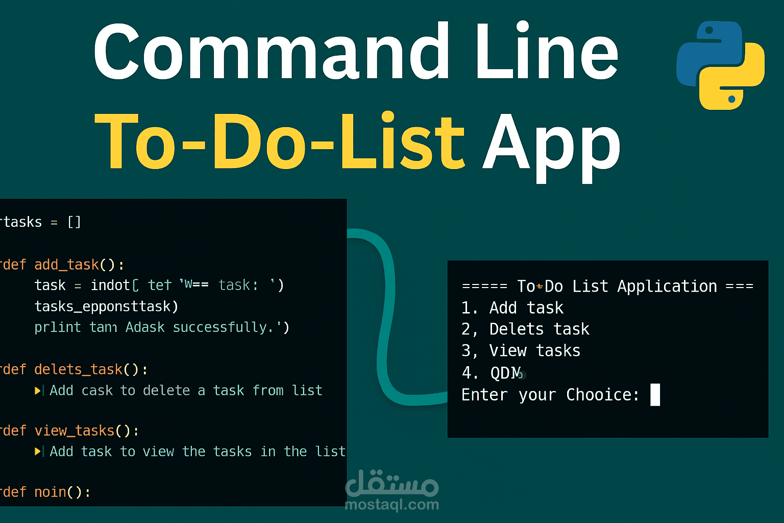 منظم مهام يومي ببايثون عبر CLI