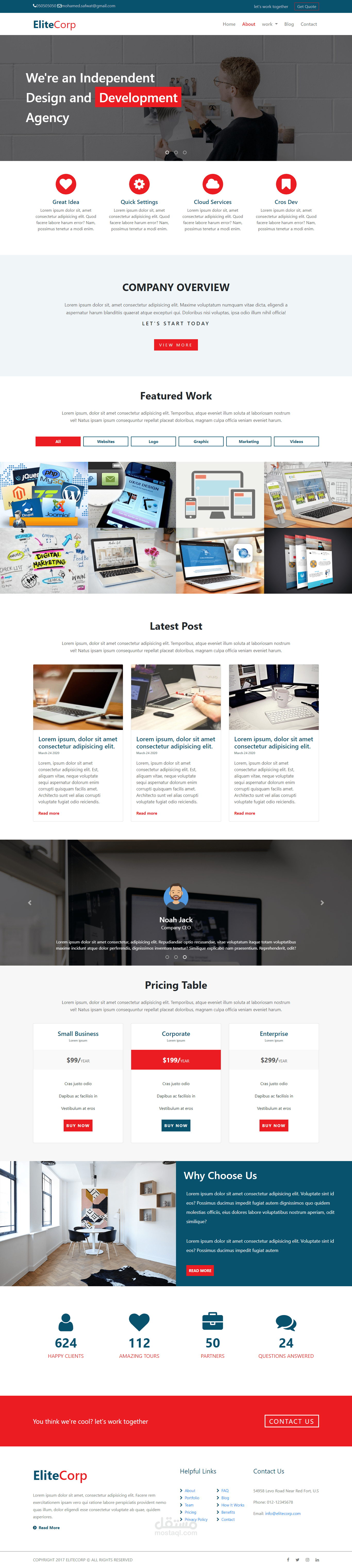 Template bootstrap and jQuery