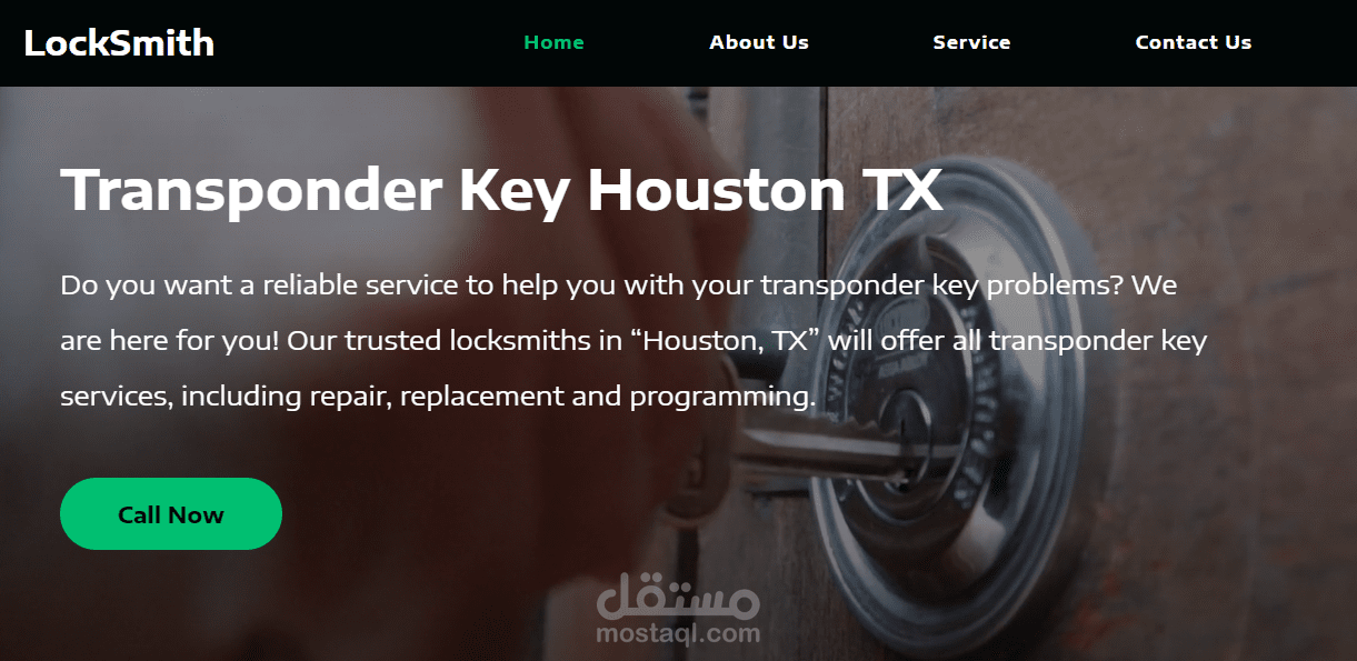 Responsive website for locksmith