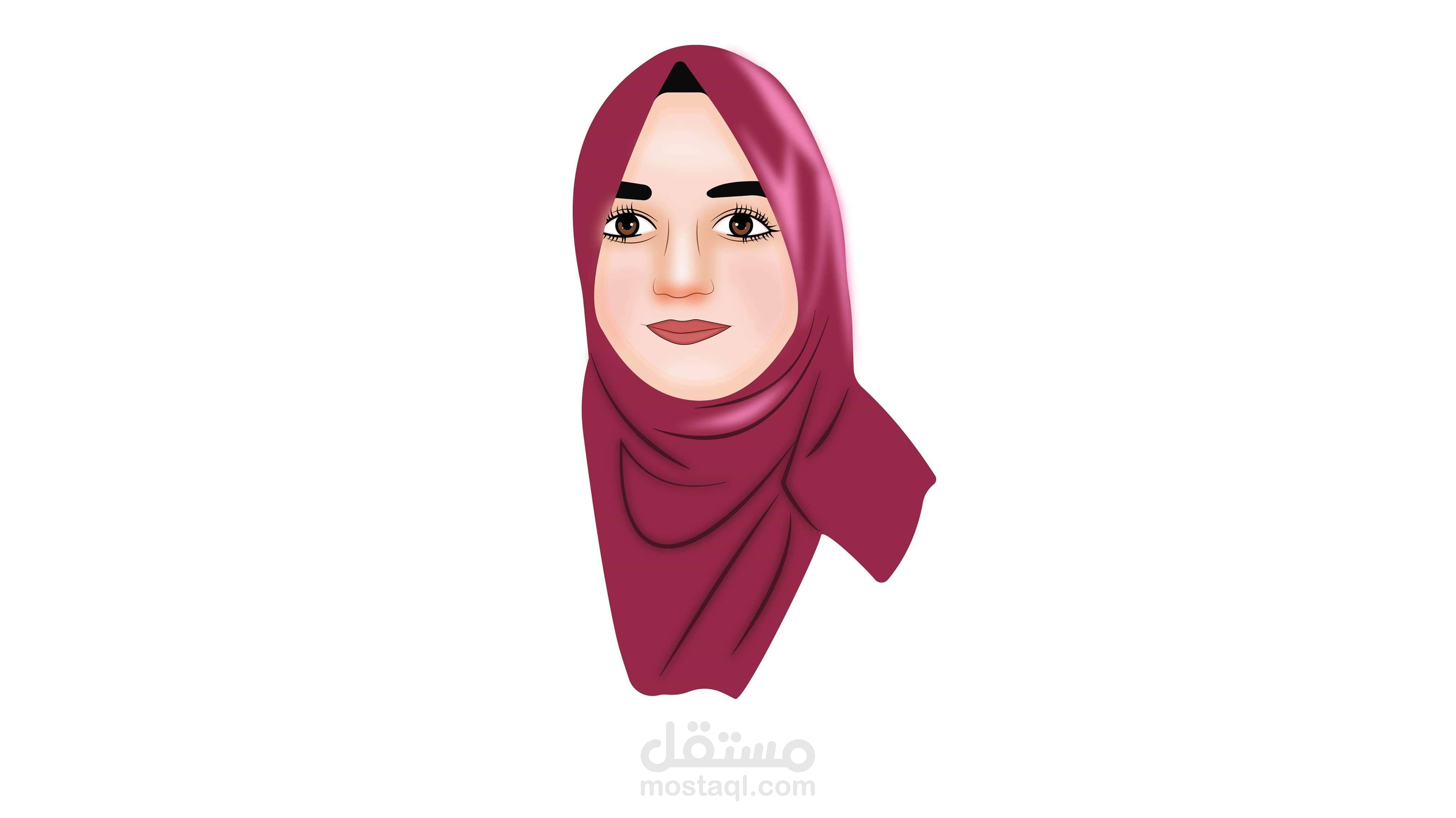 رسمة شخص بالفكتور آرت