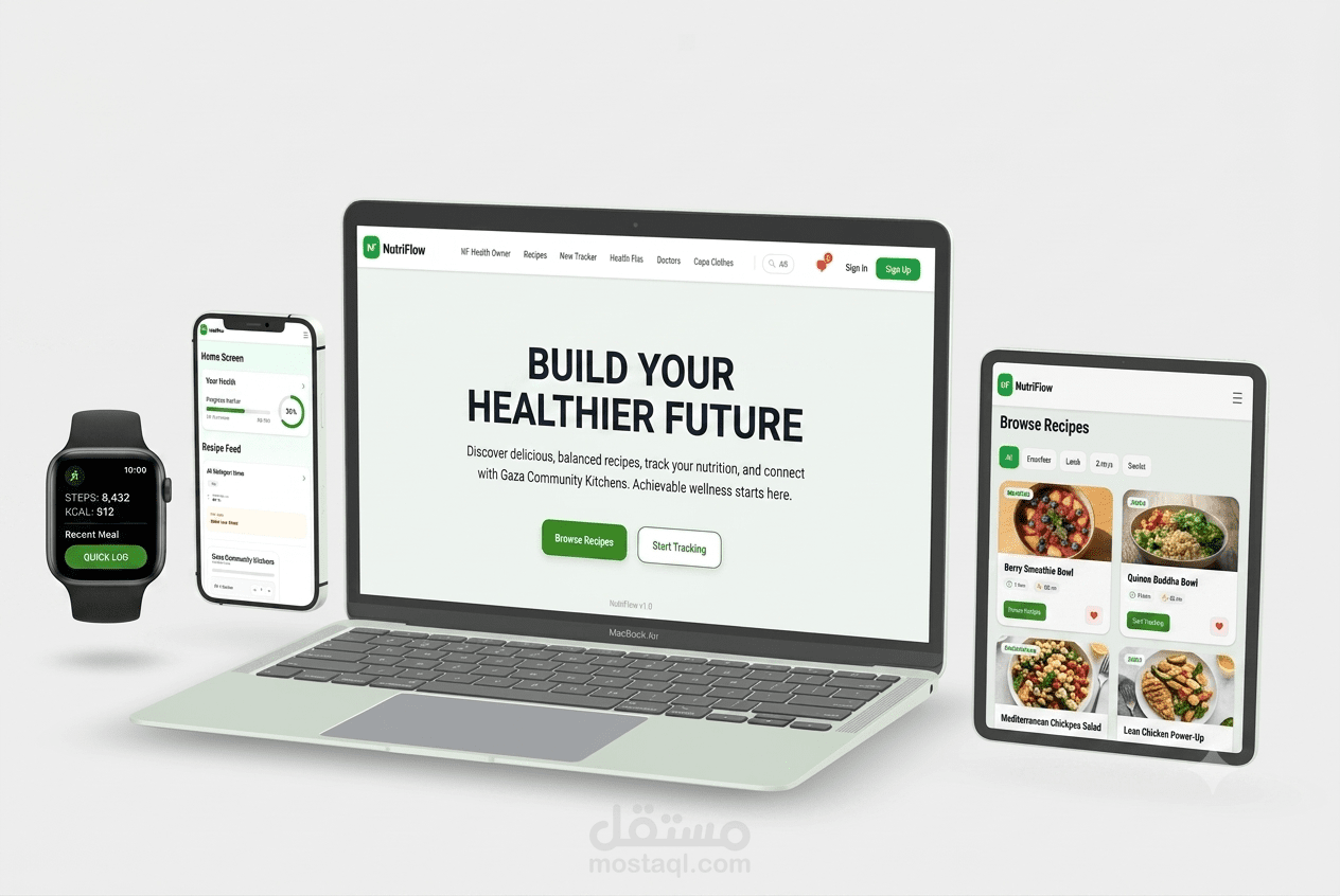 مطورة برمجيات Full Stack | منصة NutriFlow لتنظيم الإغاثة الغذائية