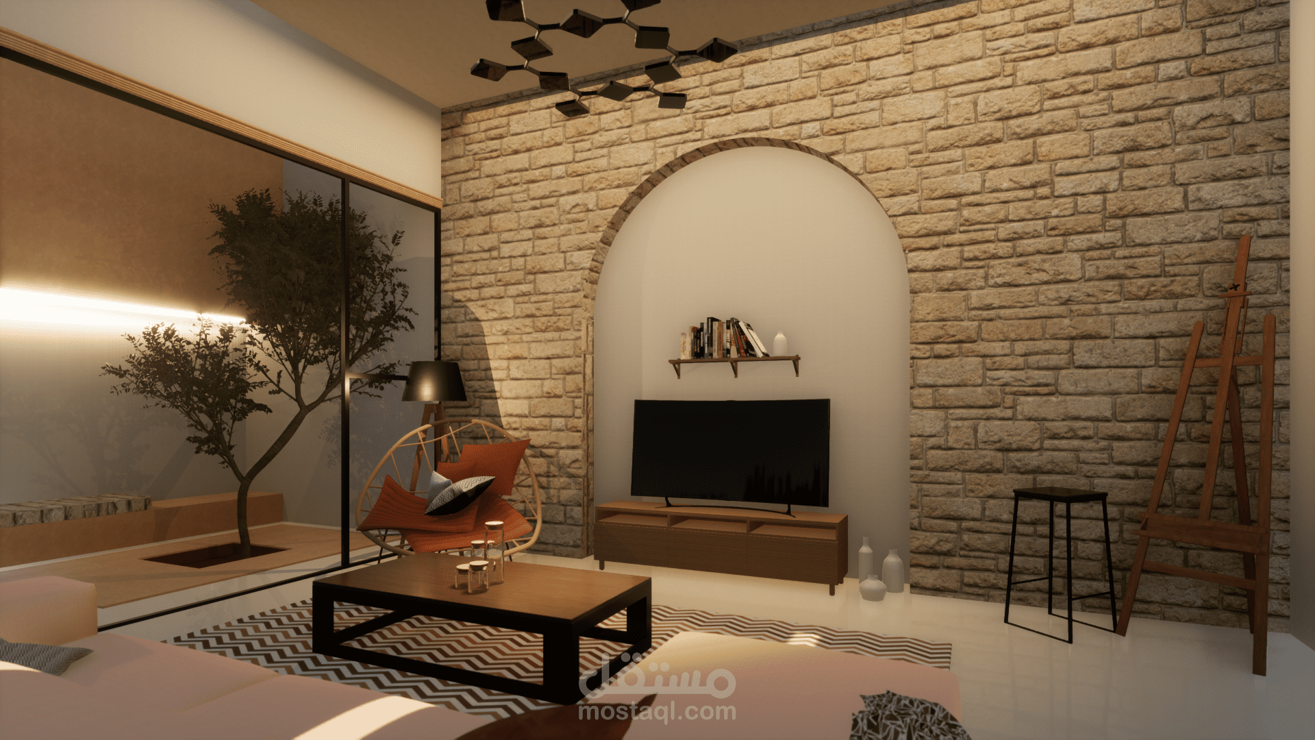 تصميم صالة معيشة