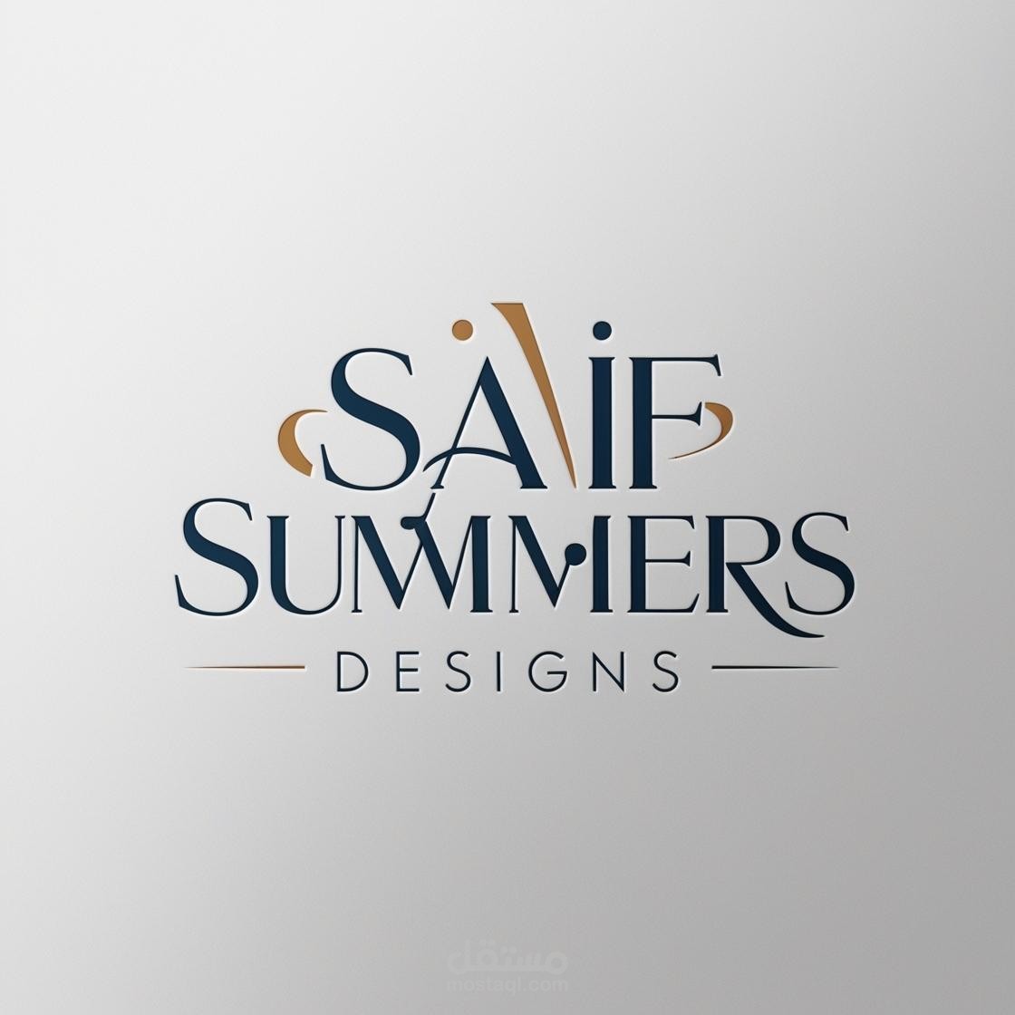 تصميم شعار لأسم سيف سامرز