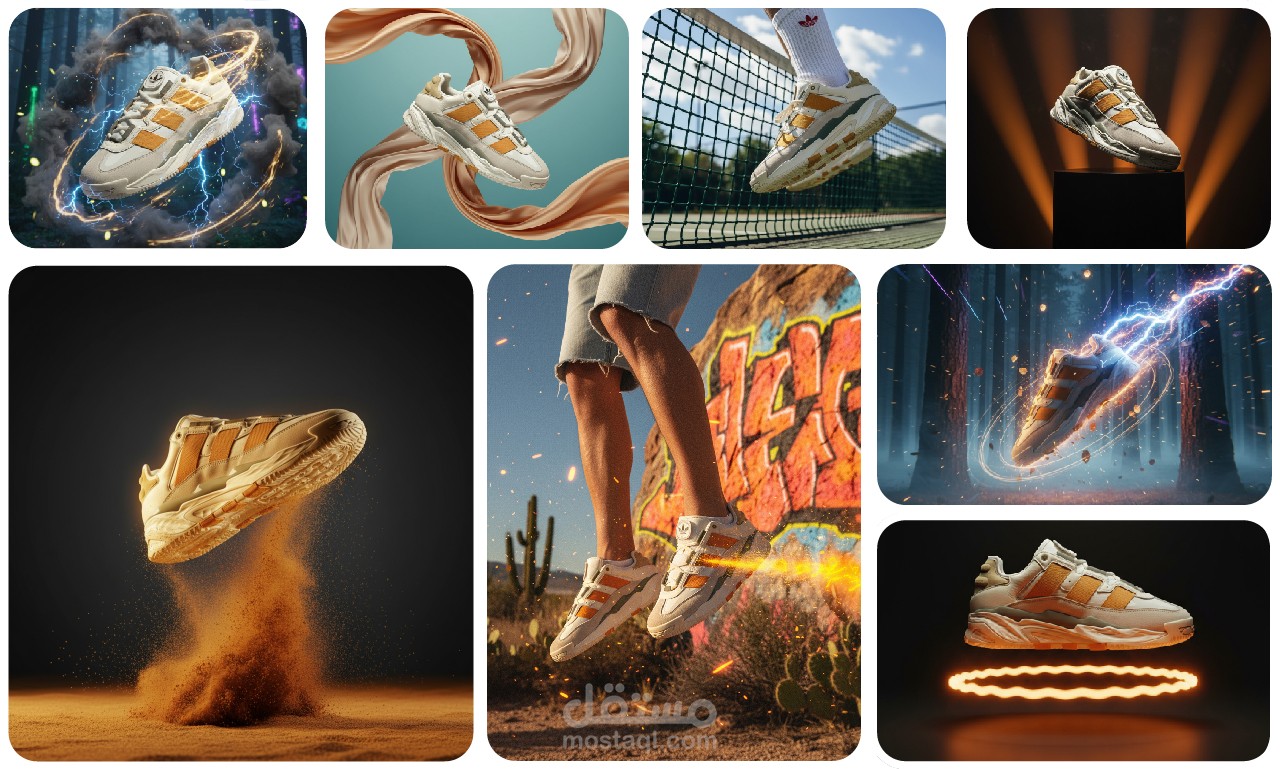 تصميم صور إعلانية لمنتج (AI)