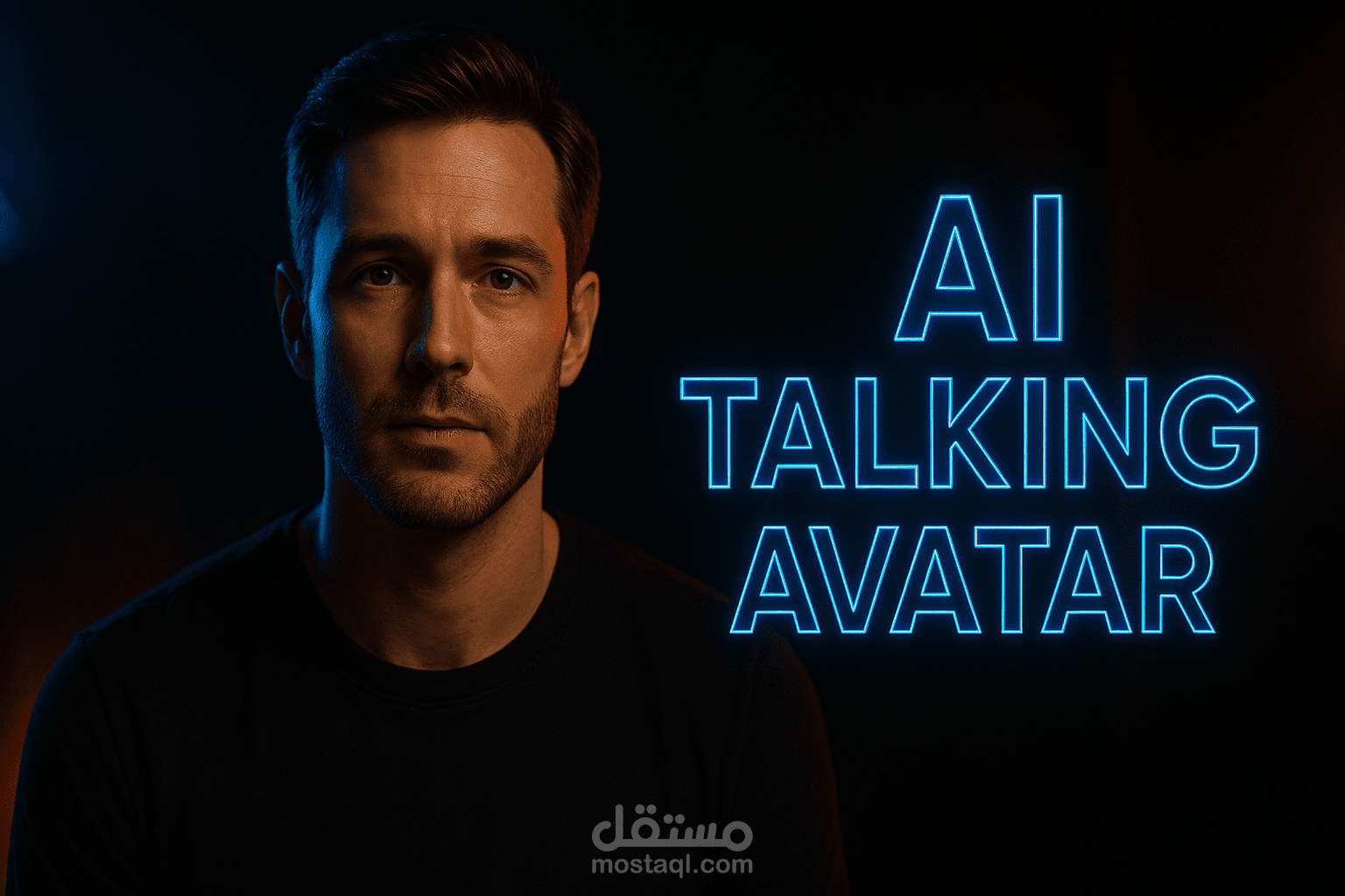 عنوان العمل  إنشاء أفاتار متحدث باستخدام الذكاء الاصطناعي(AI)