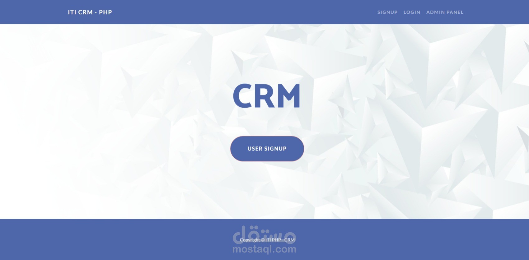 Simple Customer Relationship Management System