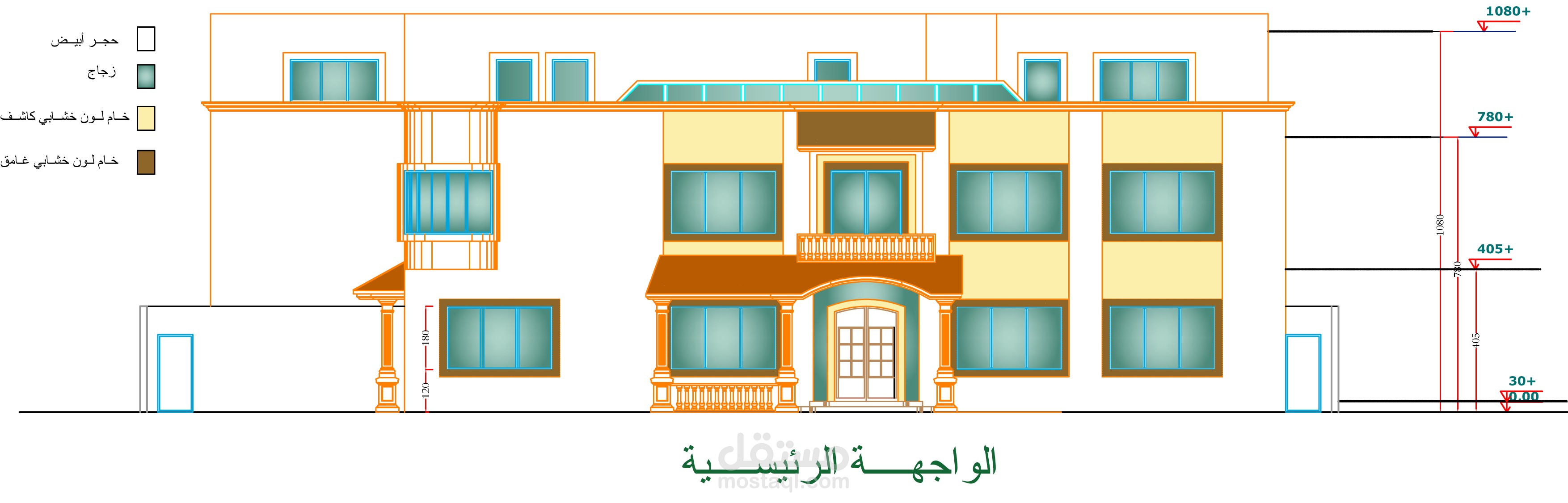 فيلا امامية مع شقق خلفية في الرياض